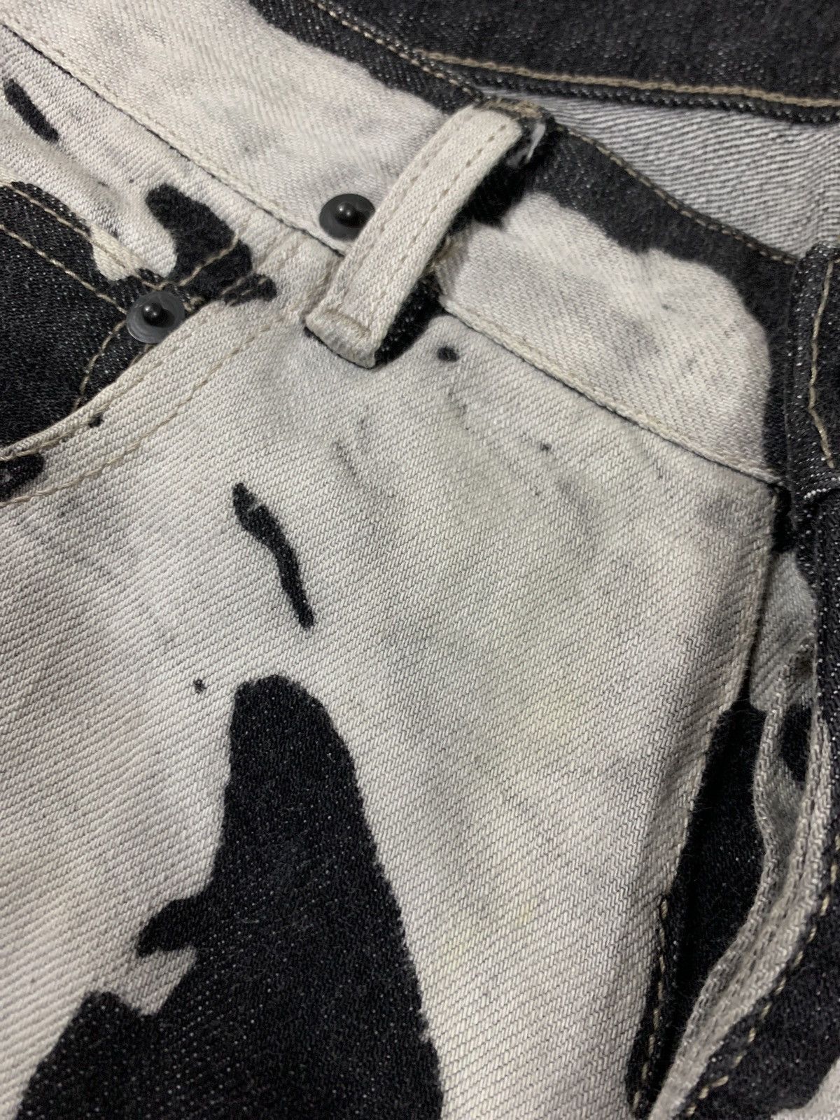 Rick Owens Rick Owens fw16 Vomit Bleach Denim | Grailed