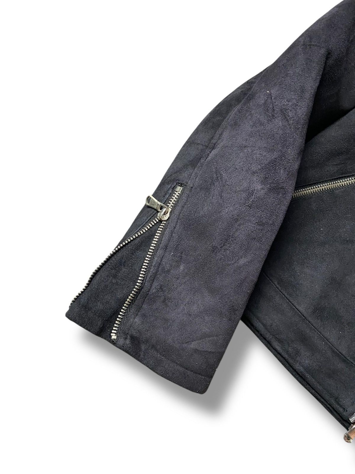 Japanese Brand DIVINER RECKLESS LIFE PUNK LEATHER SUEDE JACKET (139) Size US XXS / EU 40 - 5 Thumbnail