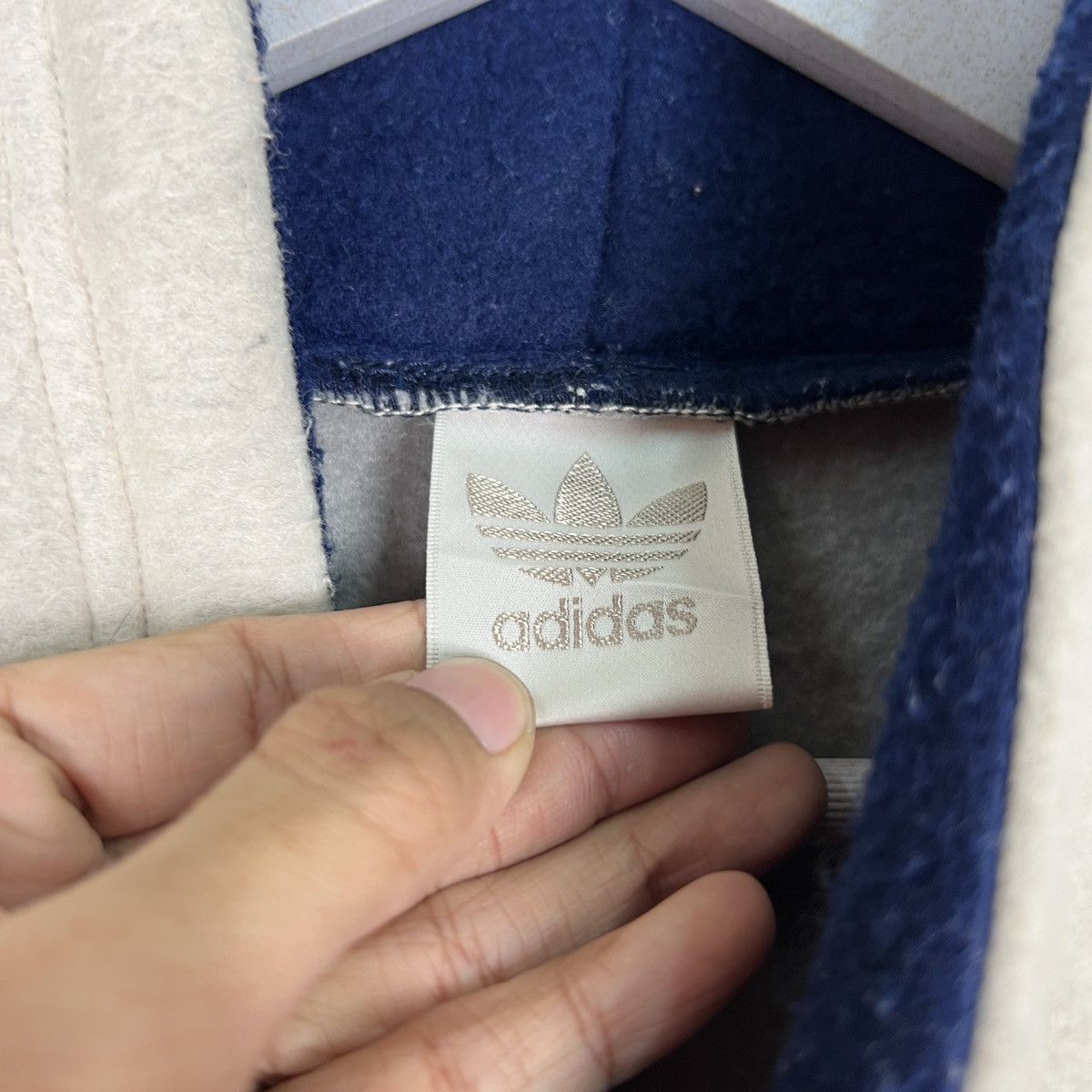 Adidas 🔥 VINTAGE ADIDAS FLEECE BIG LOGO Size US M / EU 48-50 / 2 - 10 Thumbnail