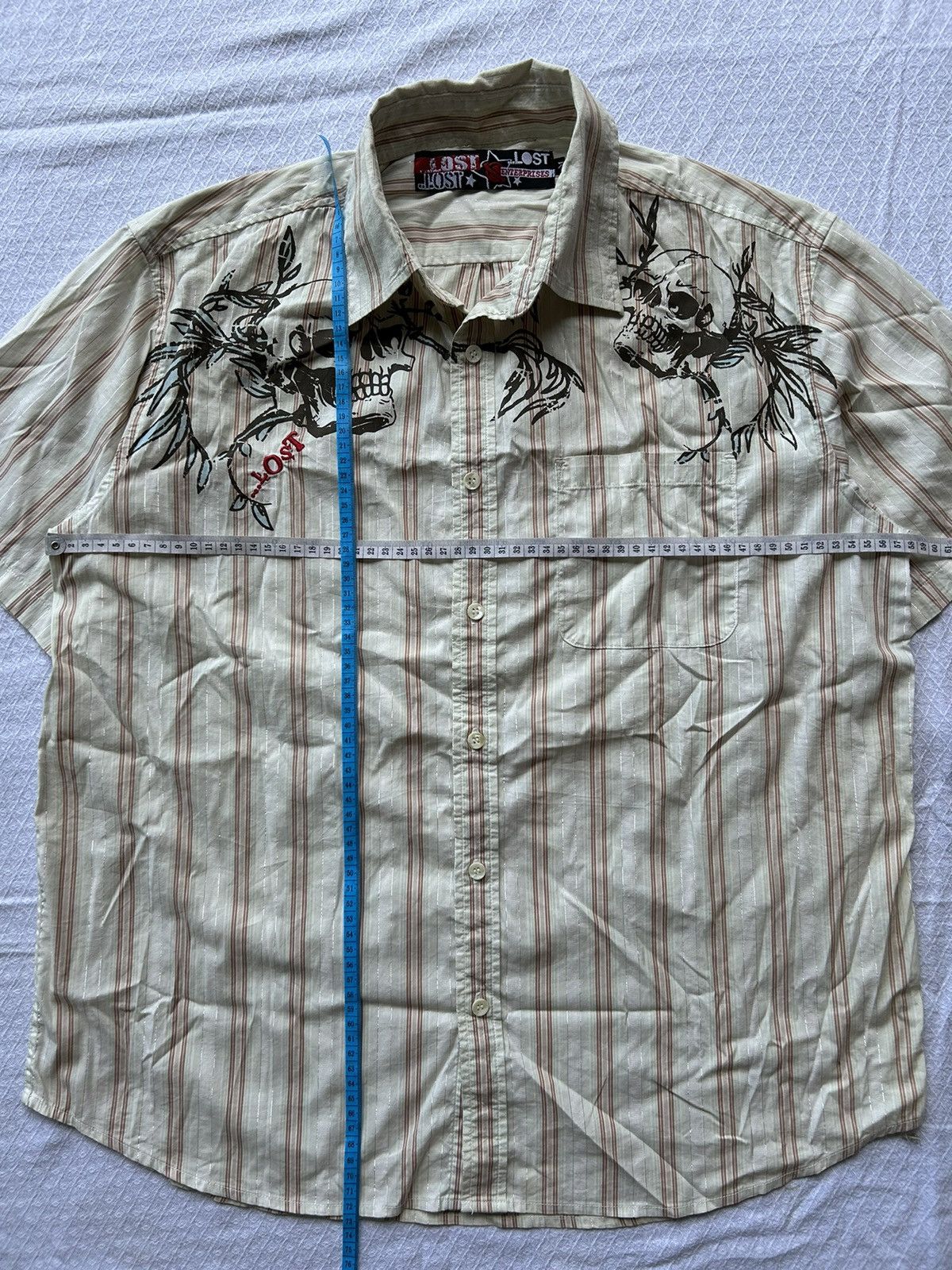 14th Addiction JapaneseBrand Lost Enterprises Skull Shirt Size US L / EU 52-54 / 3 - 9 Thumbnail