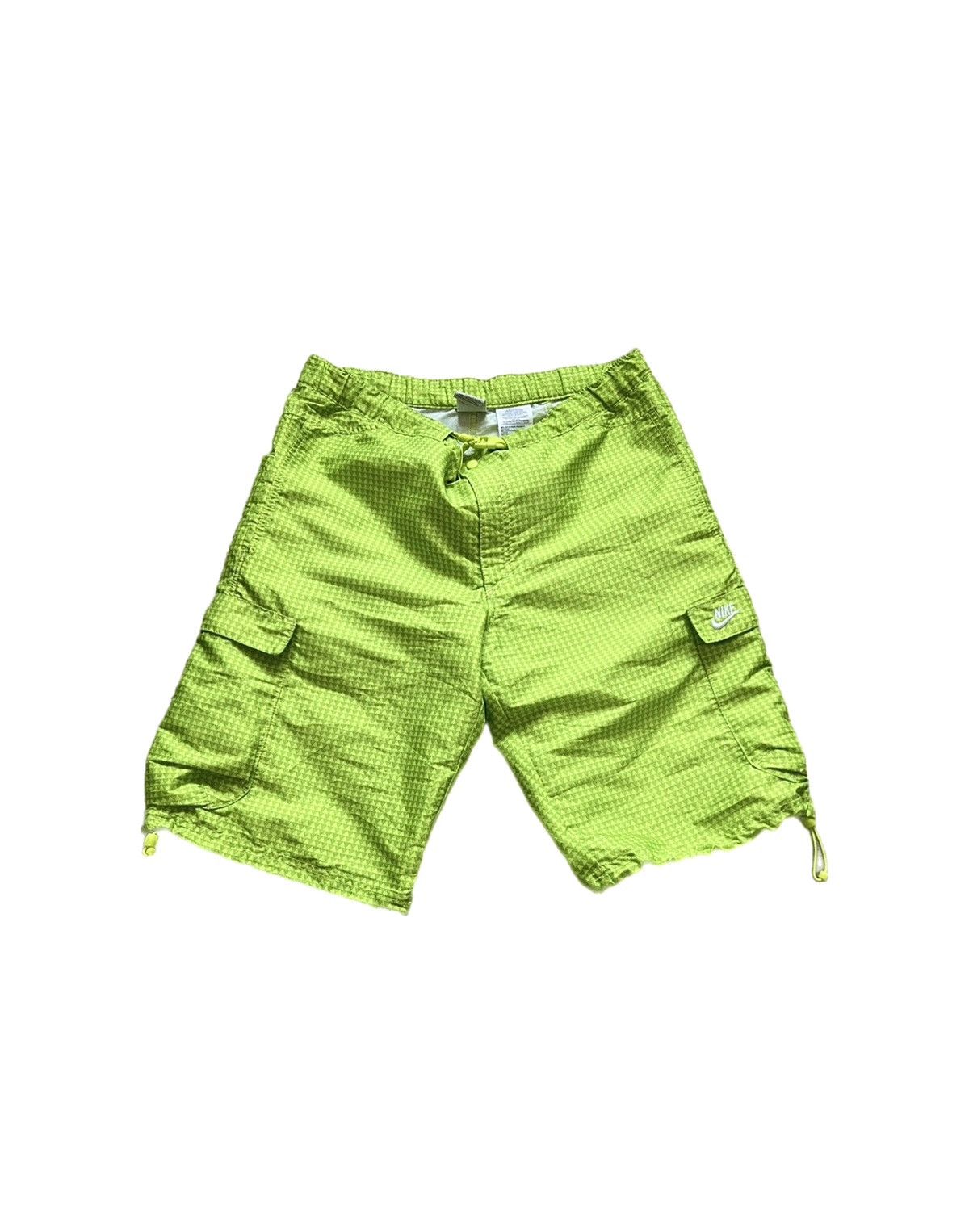 Nike Vintage Y2K Nike Swoosh Nylon Shorts ✅ Size US 32 / EU 48 - 1 Thumbnail