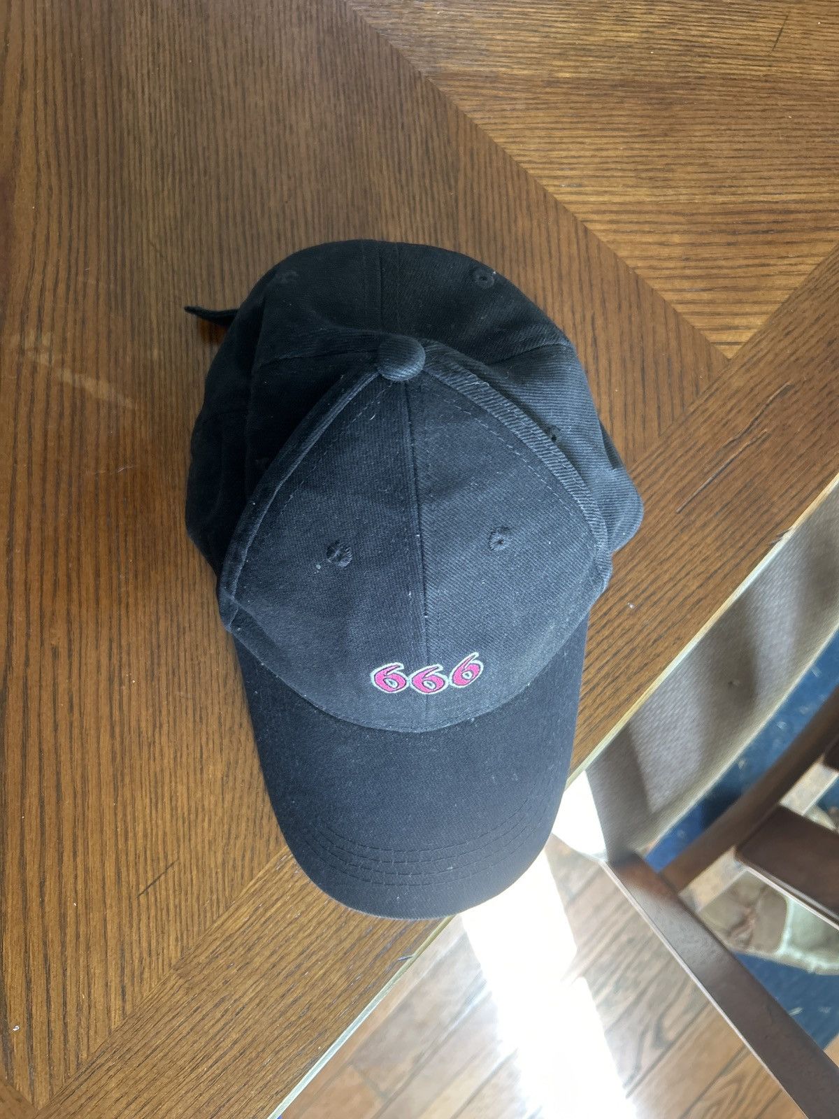G59 Records Notacop 666 Pouya Embroidered Hat - Black and Pink Size ONE SIZE - 3 Thumbnail