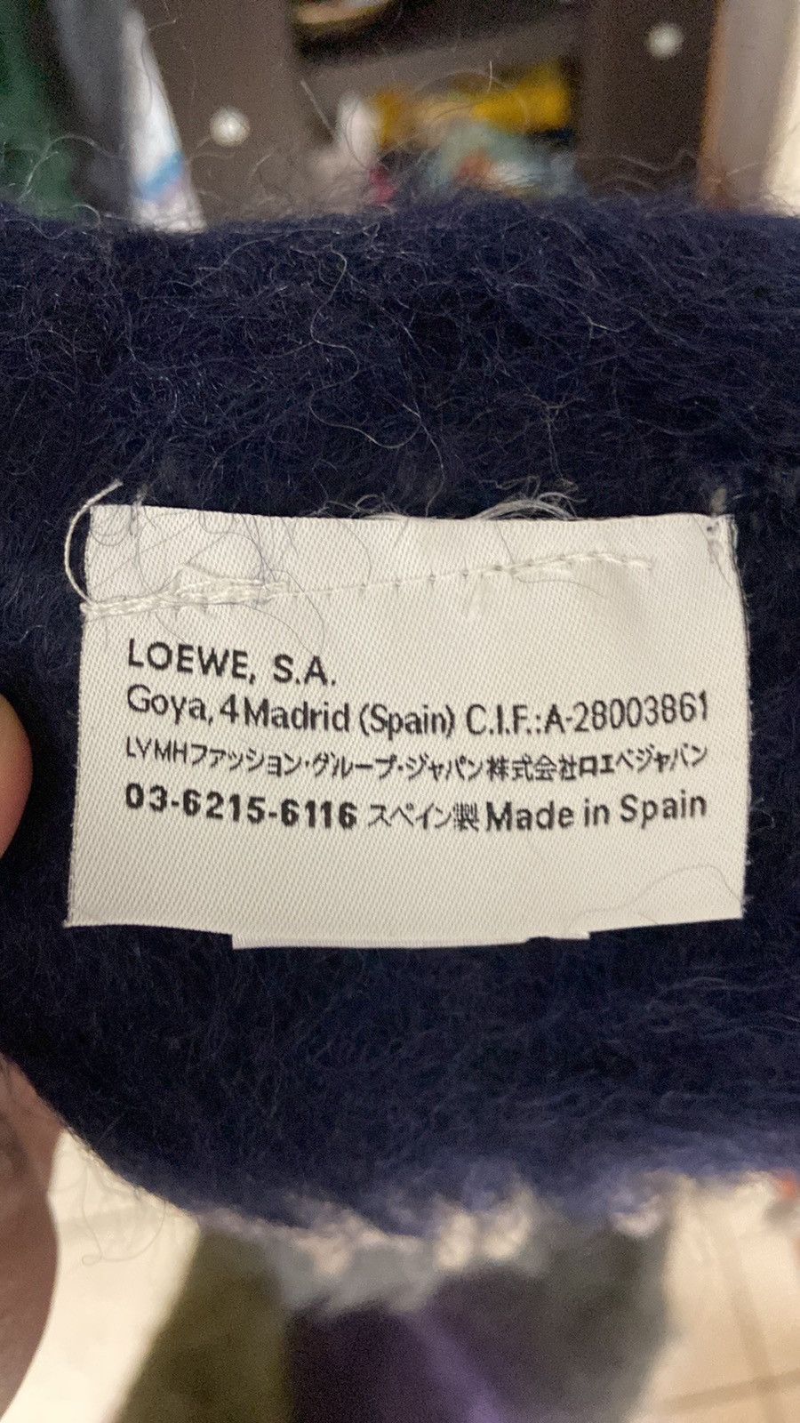 Loewe Loewe Color Block Mohair/Wool Blend Scarf Size ONE SIZE - 4 Thumbnail