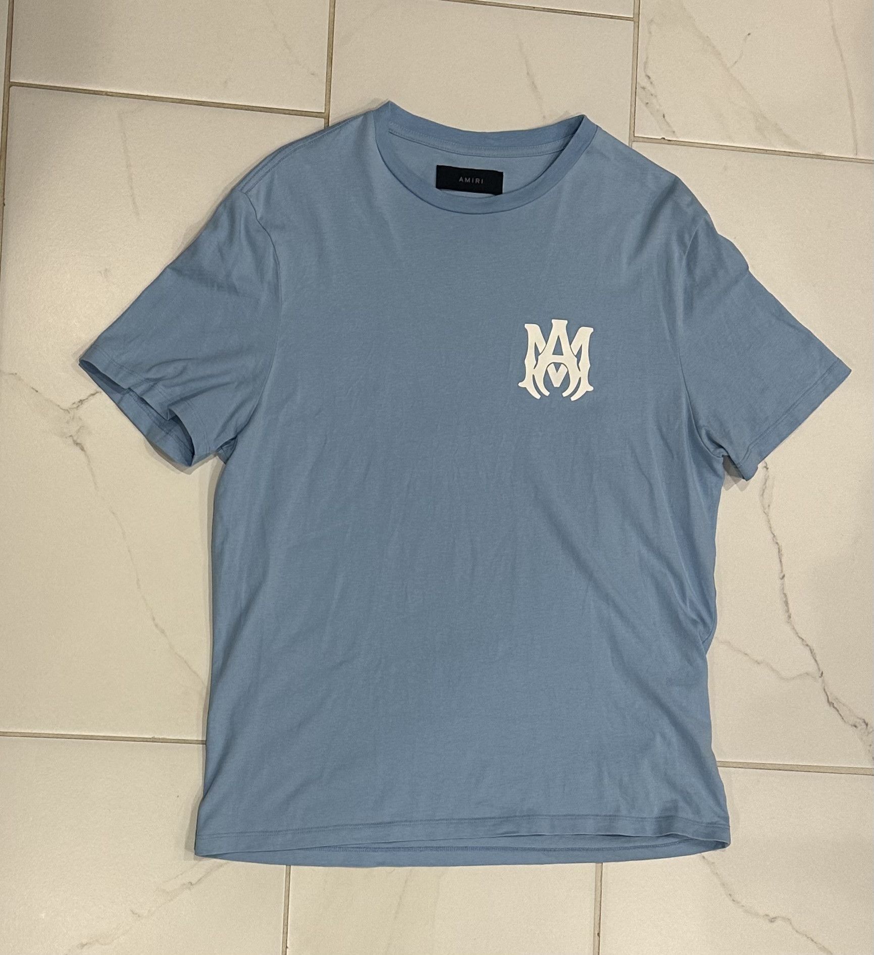 Amiri Amiri Blue MA Logo tee Size US L / EU 52-54 / 3 - 1 Thumbnail