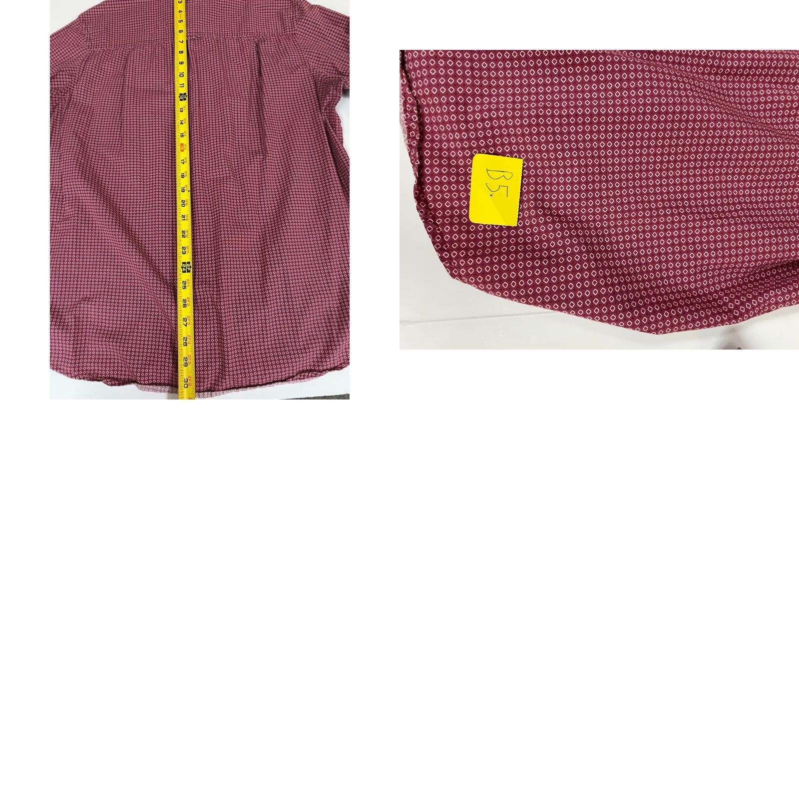 Club Room Club Room Mens Shirt Large Red Chest Pocket Dots Size US L / EU 52-54 / 3 - 8 Thumbnail
