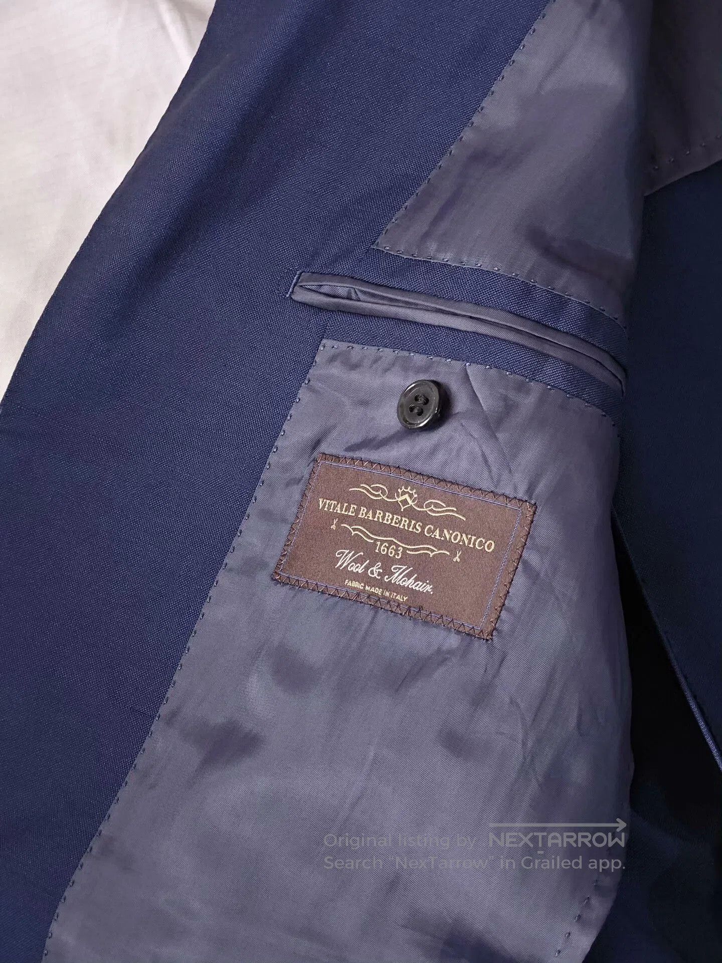 Japanese Brand Custom Italian Wool Blend Suit. Size US M / EU 48-50 / 2 - 7 Thumbnail