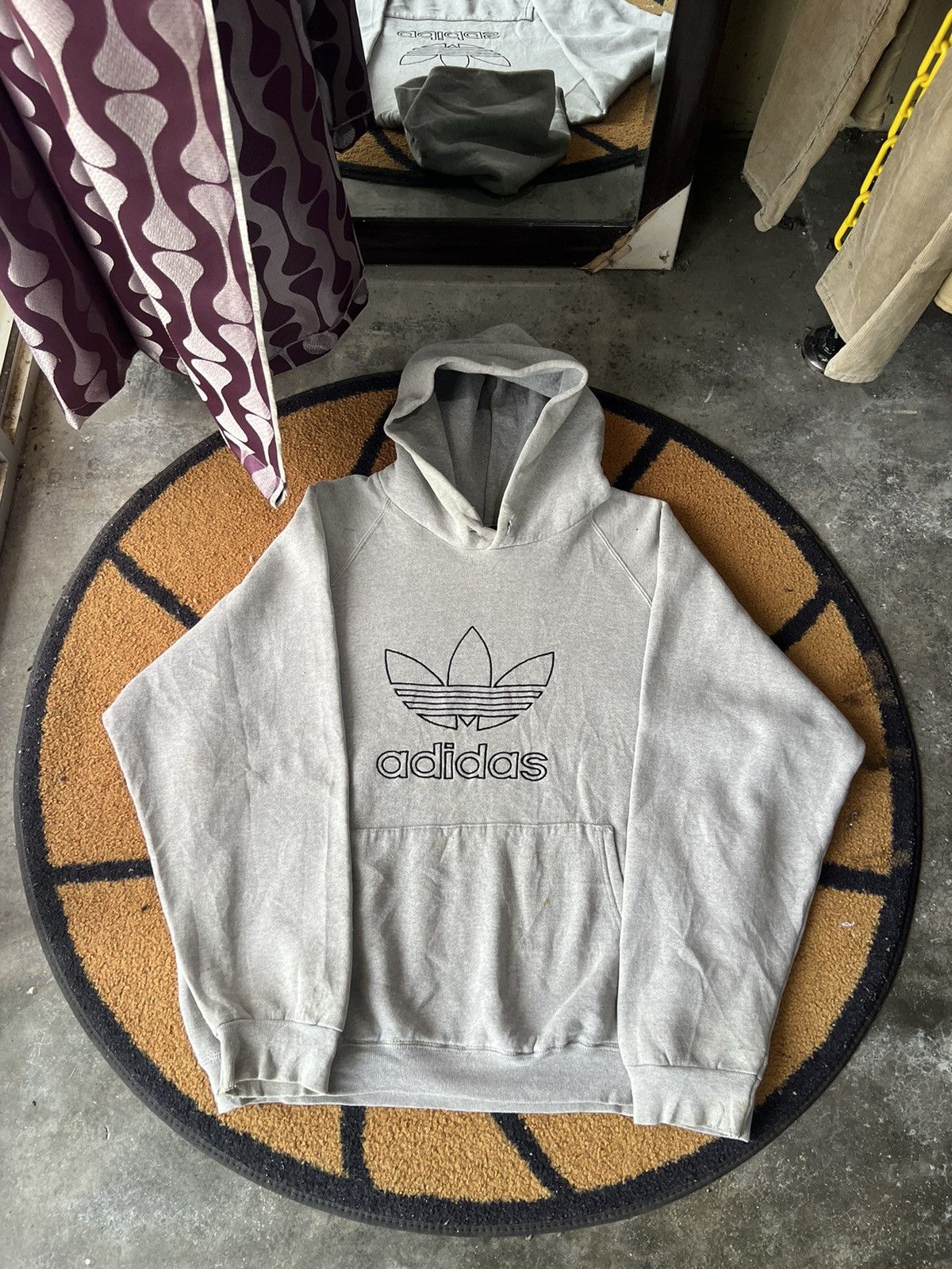 Adidas 🔥Vintage Adidas Trefoil Made in Usa Hoodies Size US XL / EU 56 / 4 - 2 Thumbnail