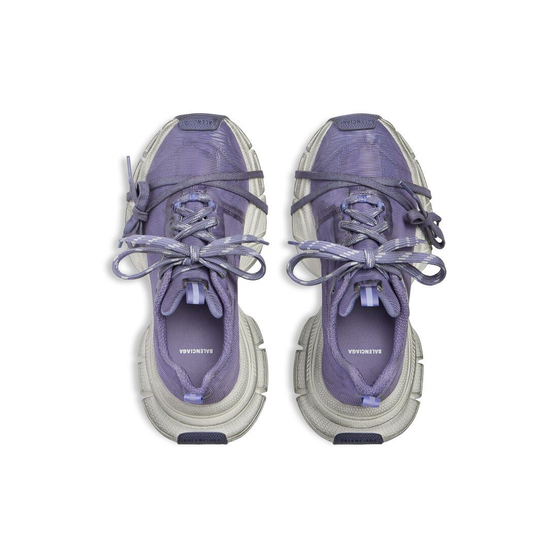 Balenciaga o1srvl11e0326 3XL Net Sneakers in Purple Size US 9 / IT 39 - 5 Thumbnail