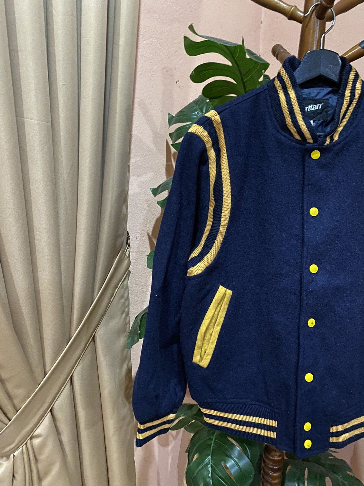 Puritan Vintage Puritan Varsity Jacket – Navy & Gold 1990s Classic Size US M / EU 48-50 / 2 - 5 Thumbnail
