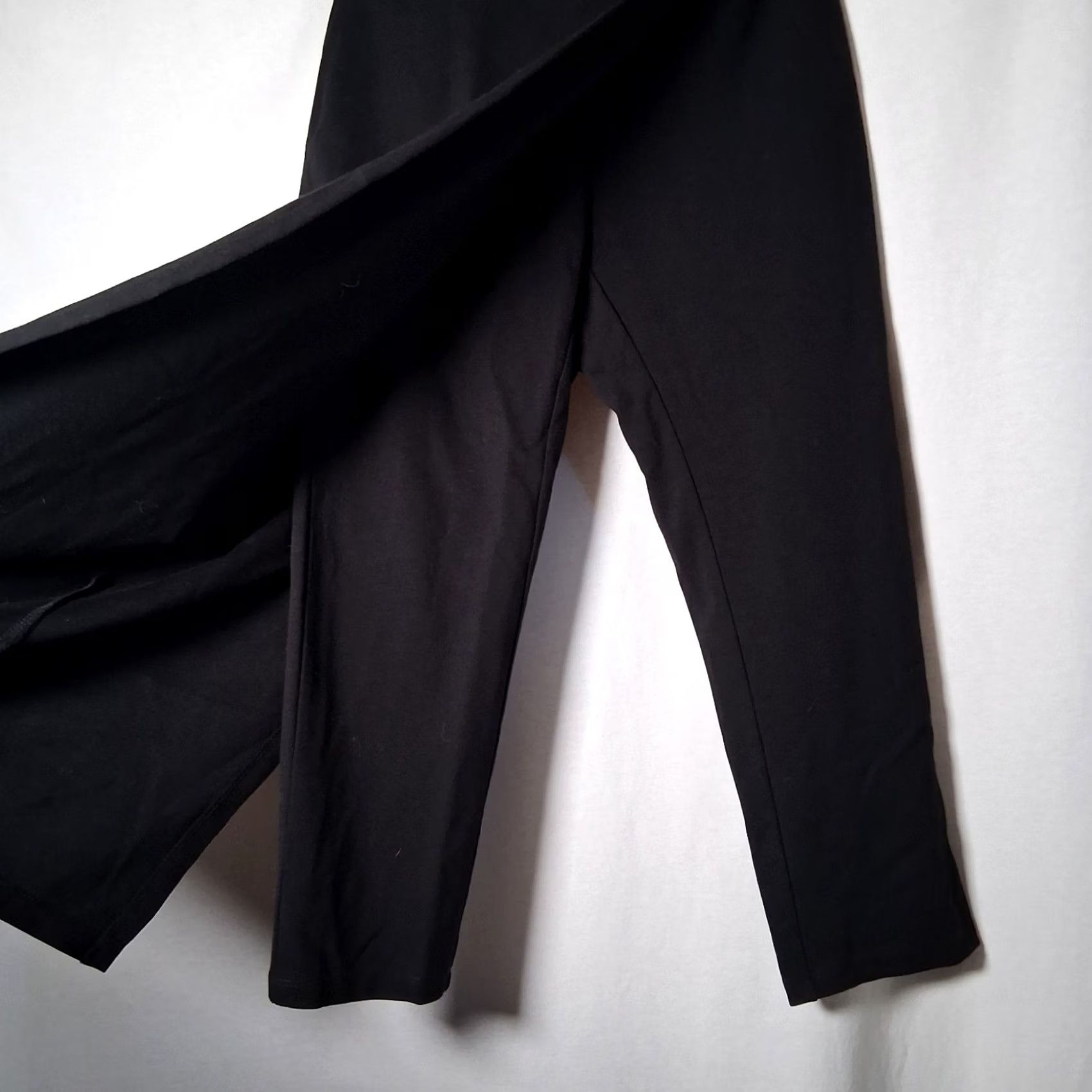 Vintage VINTAGE IMAN Global Chic Skirted Leggings Small Black Rayon Blend Stretch NEW Women Size 28" / US 6 / IT 42 - 2 Thumbnail