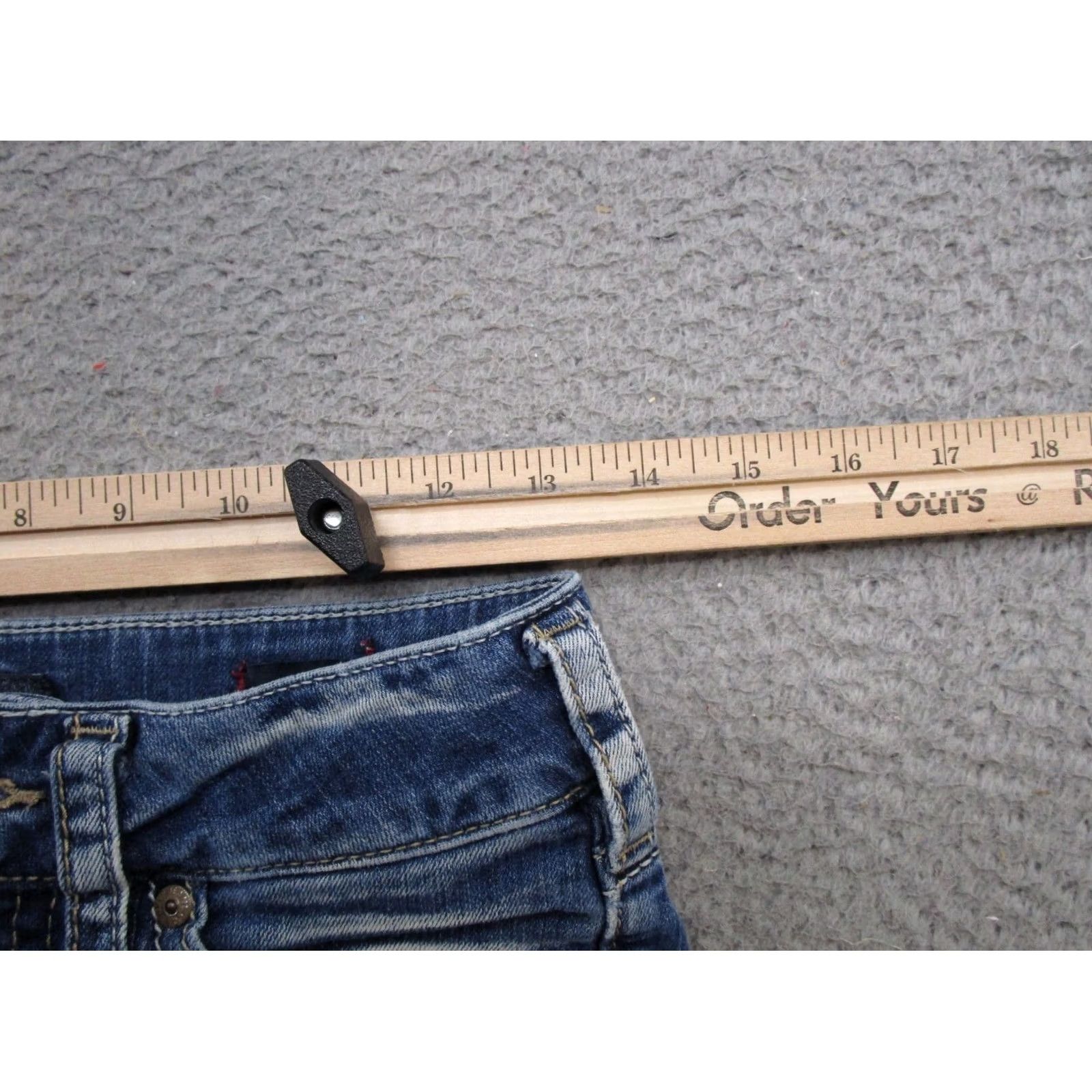 Silver Jeans Co. Silver SUKI Denim Blue Stretch Denim Jean Shorts Size 27 Cut Offs Womens Regular Blue 5-Pocket Basic Vintage: No Size 27" / US 4 / IT 40 - 5 Thumbnail
