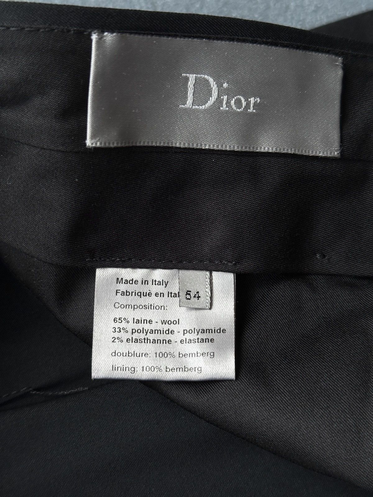 Dior DIOR Wool Black Trousers Pants Size: 54 (pants 38-40) Size US 38 / EU 54 - 4 Thumbnail
