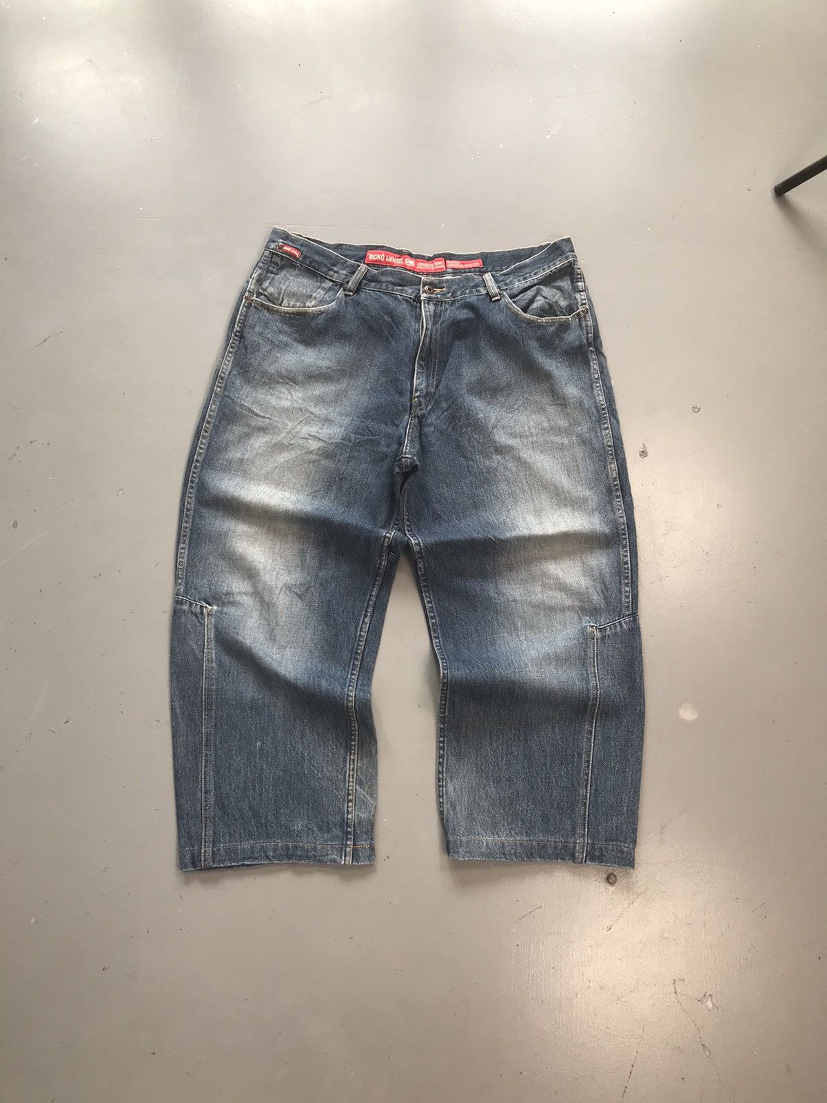 Ecko Unltd. × Southpole × Vintage Rare Vintage Ecko UNLTD big pocket baggy fit denim Size US 41 - 1 Thumbnail