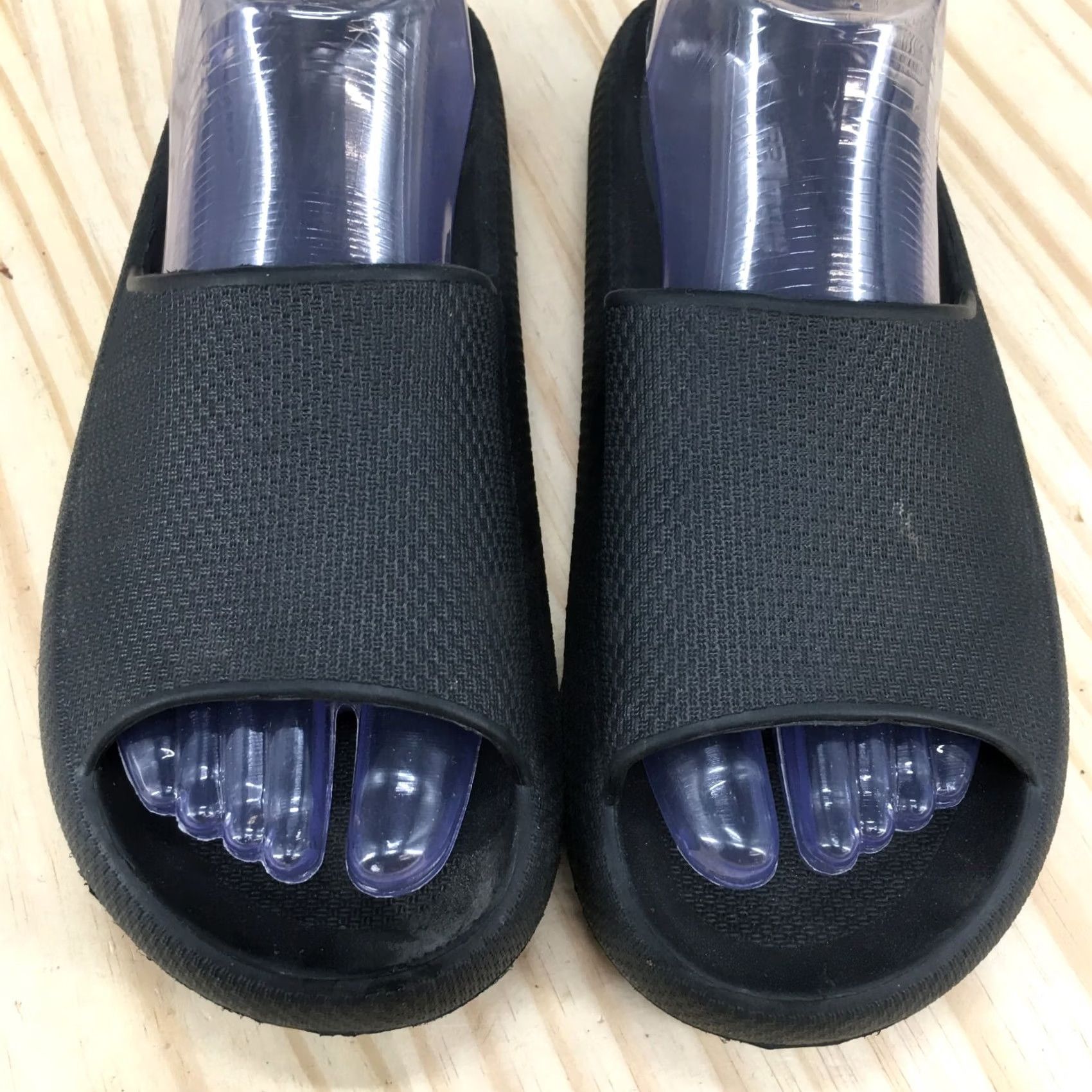 Vintage 32 Degrees Sandals Mens 5.5 Womens 7.5 Casual Slip On Slide Flat Black Rubber Mens Womens Slip On Sandal Flat Rubber Black 32 Degrees Size US 8 / IT 38 - 6 Thumbnail