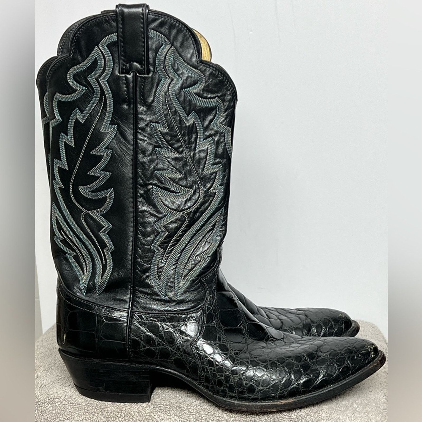 Justin Boots Vintage 80’s Justin Alligator Boots Walking Dead Rick Grimes Size US 11 / EU 44 - 2 Thumbnail