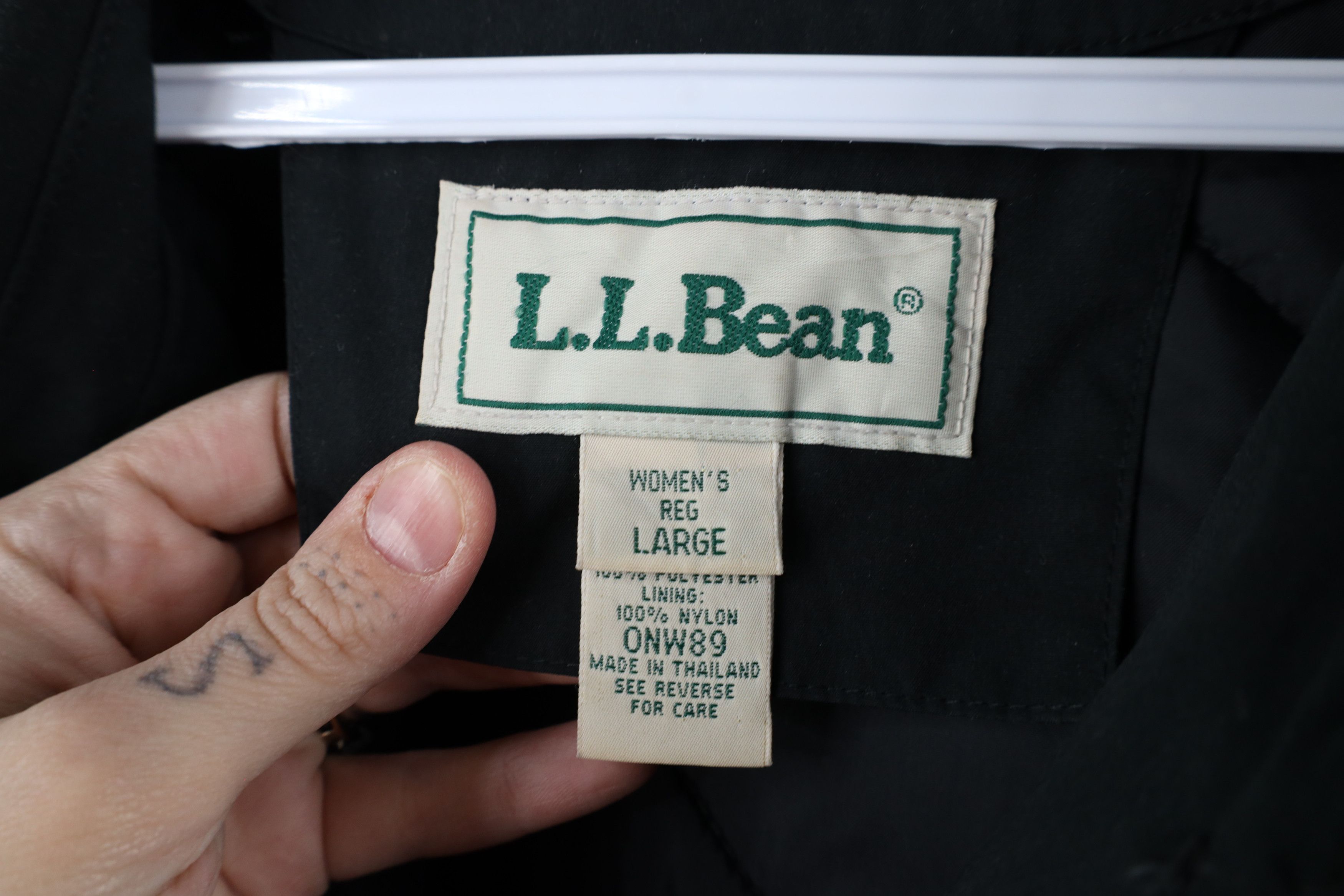 L.L. Bean × Vintage Vintage 90s LL Bean Quilted Wool Lined Car Jacket Coat Size L / US 10 / IT 46 - 7 Thumbnail