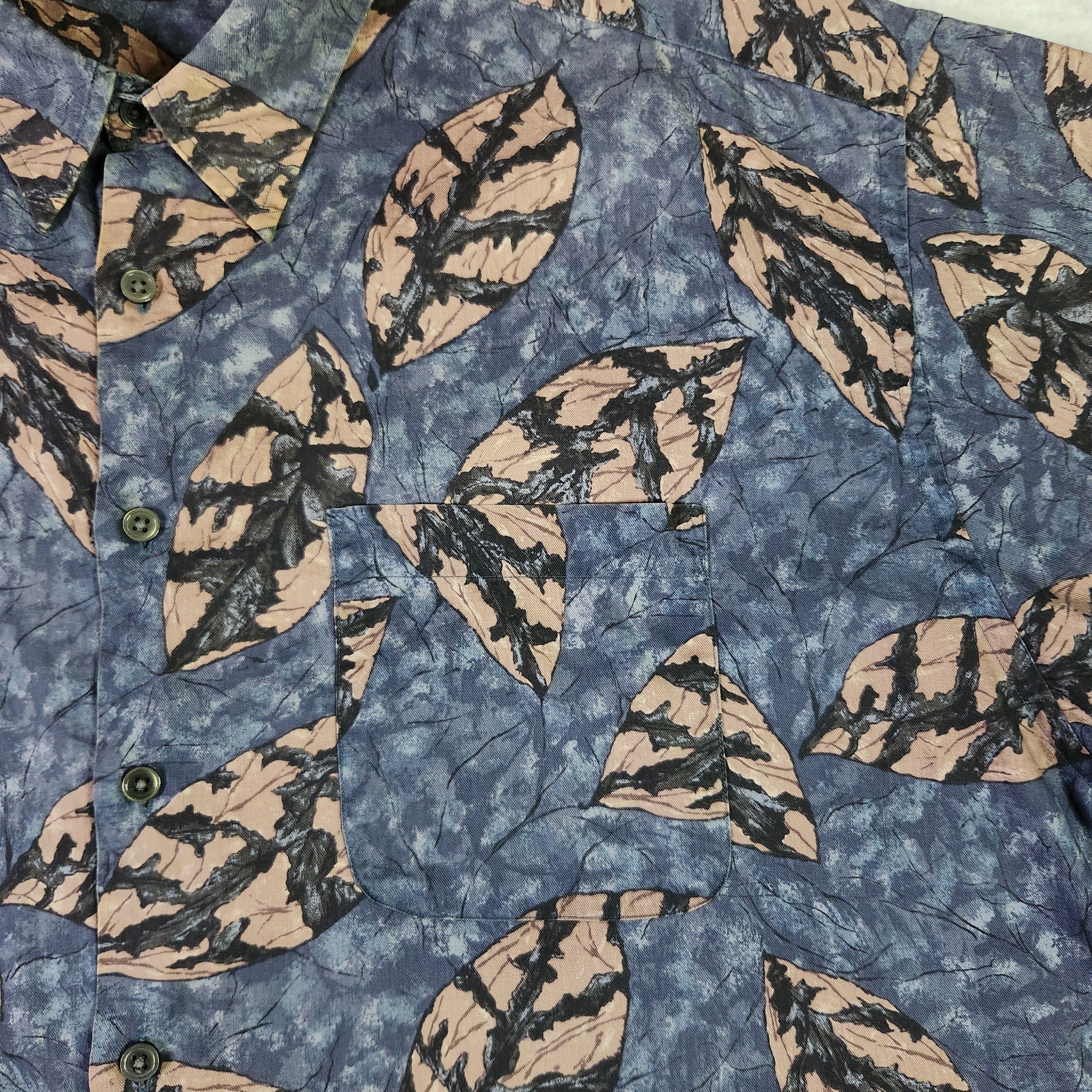 Vintage Timepieces VINTAGE Hawaiian Shirt XL Blue Short Sleeve Size US XL / EU 56 / 4 - 3 Thumbnail