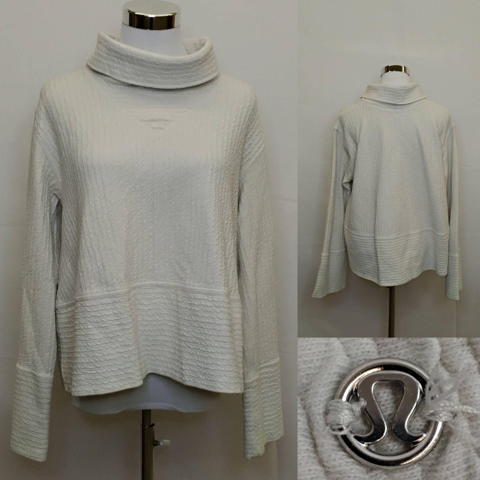 Lululemon Lululemon Funnel-Neck Sweater Women's M White Athleisure Size M / US 6-8 / IT 42-44 - 1 Thumbnail