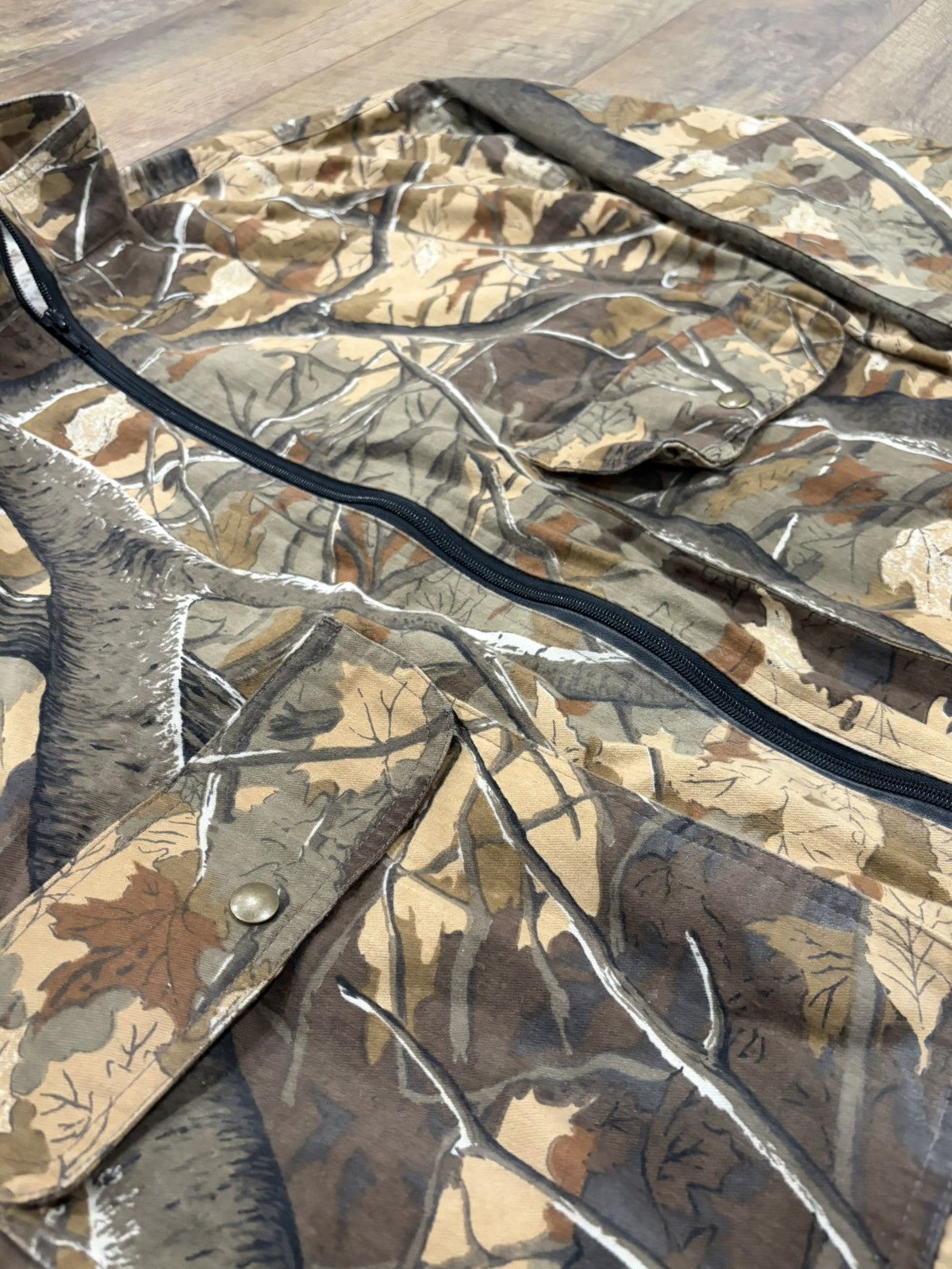 Cabelas Vintage 90s Cabela’s Tree Camo Bomber Jacket Boxy XL USA Size US XL / EU 56 / 4 - 6 Thumbnail