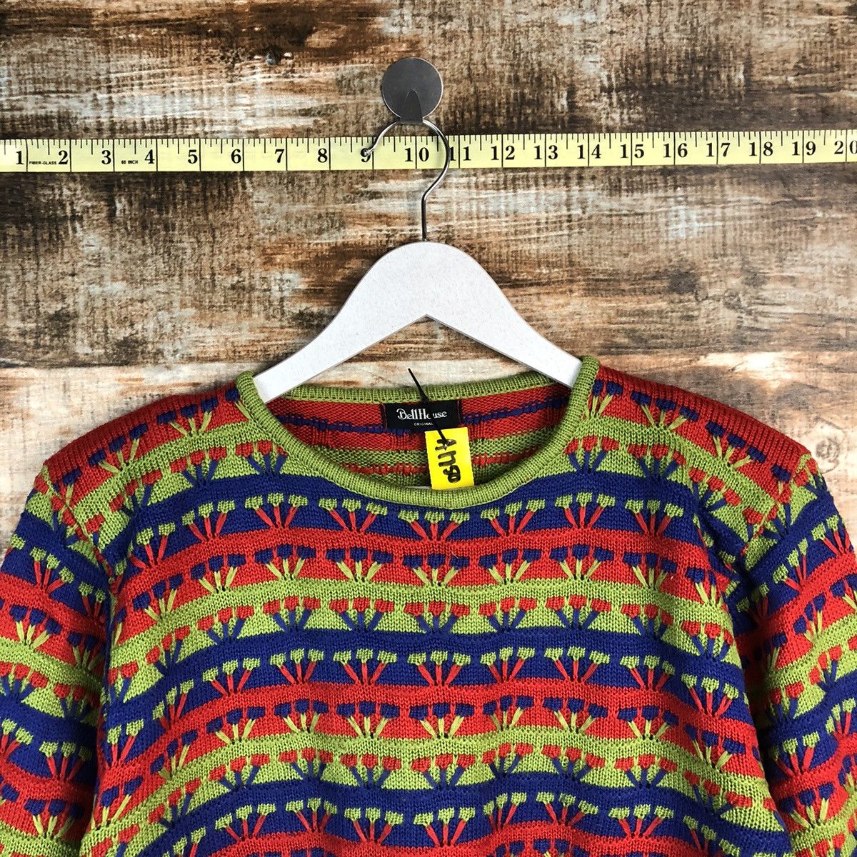 Homespun Knitwear × Japanese Brand Bell House vintage streetwear Red Knitwear #A1750 Size S / US 4 / IT 40 - 4 Thumbnail