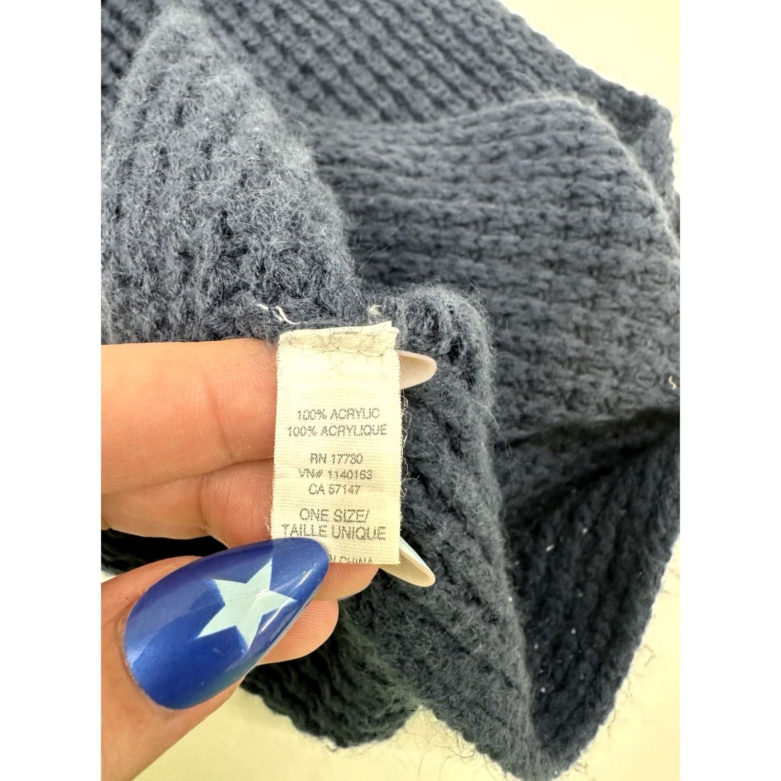 Vintage Target Brand Womens Infinity Scarf Blue Knit One Size Size ONE SIZE - 3 Thumbnail