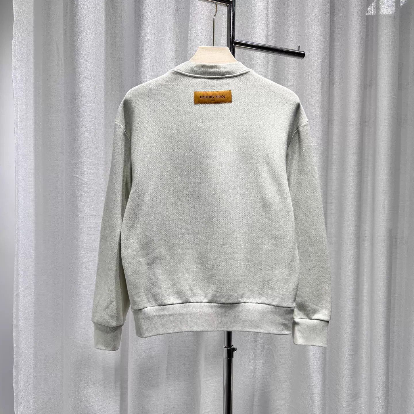 Louis Vuitton LV Light Green Flocked Logo Sweatshirt XS Size US XS / EU 42 / 0 - 2 Thumbnail
