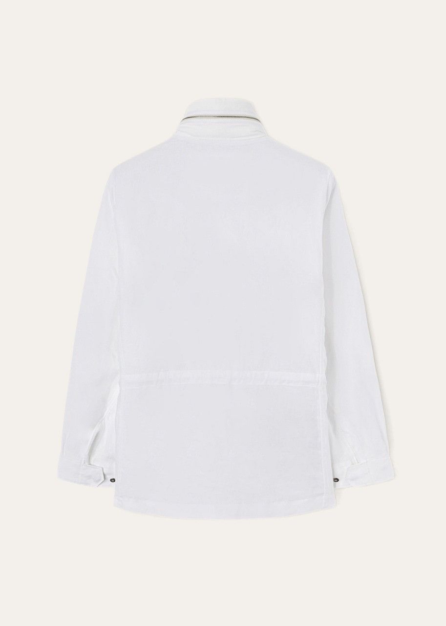 Loro Piana o1srvl11e0424 Jacket in White Size XL / US 12-14 / IT 48-50 - 6 Thumbnail