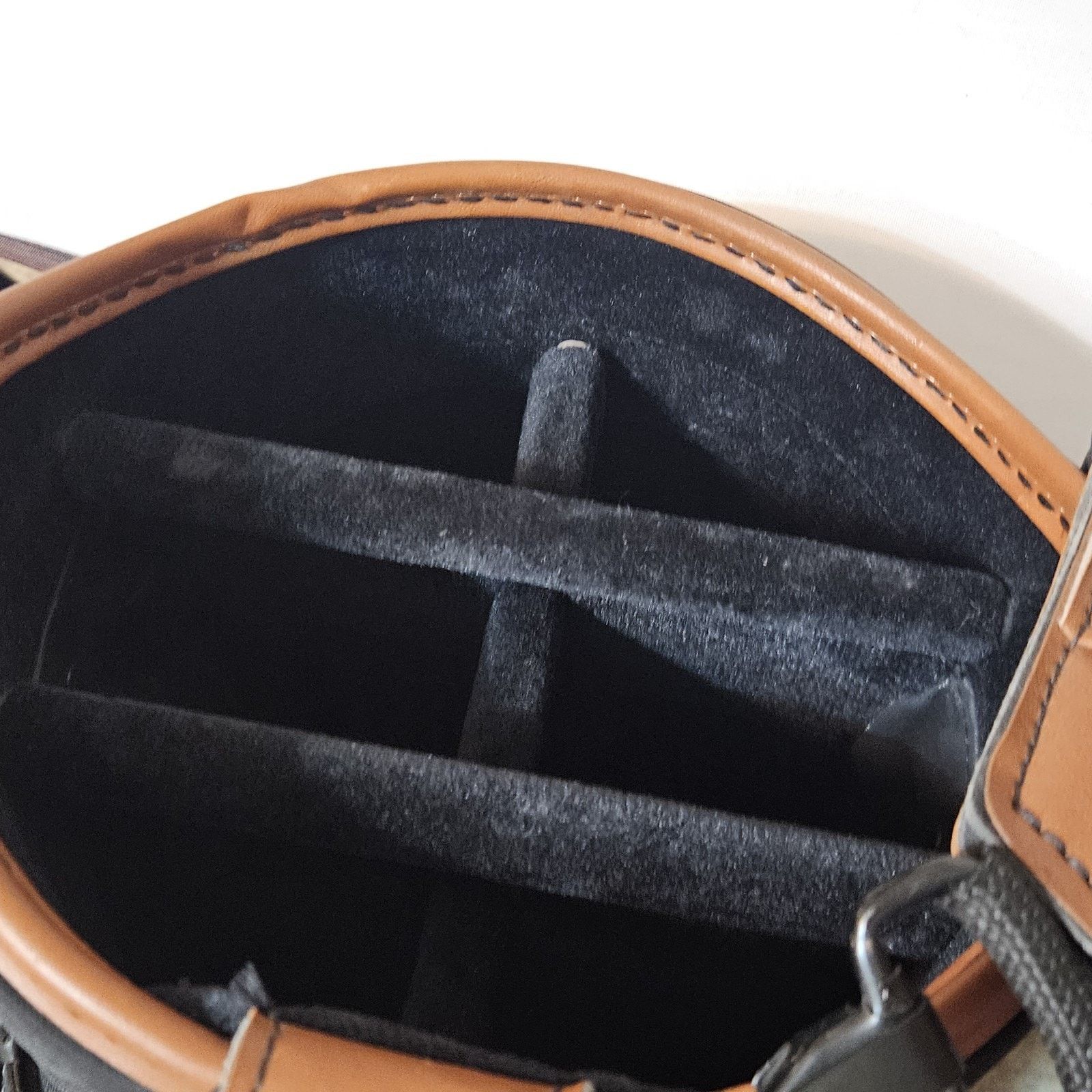 Burton VTG Burton Golf Bag 6 Way Black Brown Leather Trim Size ONE SIZE - 10 Thumbnail