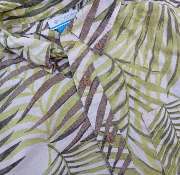 Columbia Columbia 🏕️ Hawaii Floral Shirt Outdoor 🏝️🌿 Size US M / EU 48-50 / 2 - 1 Thumbnail