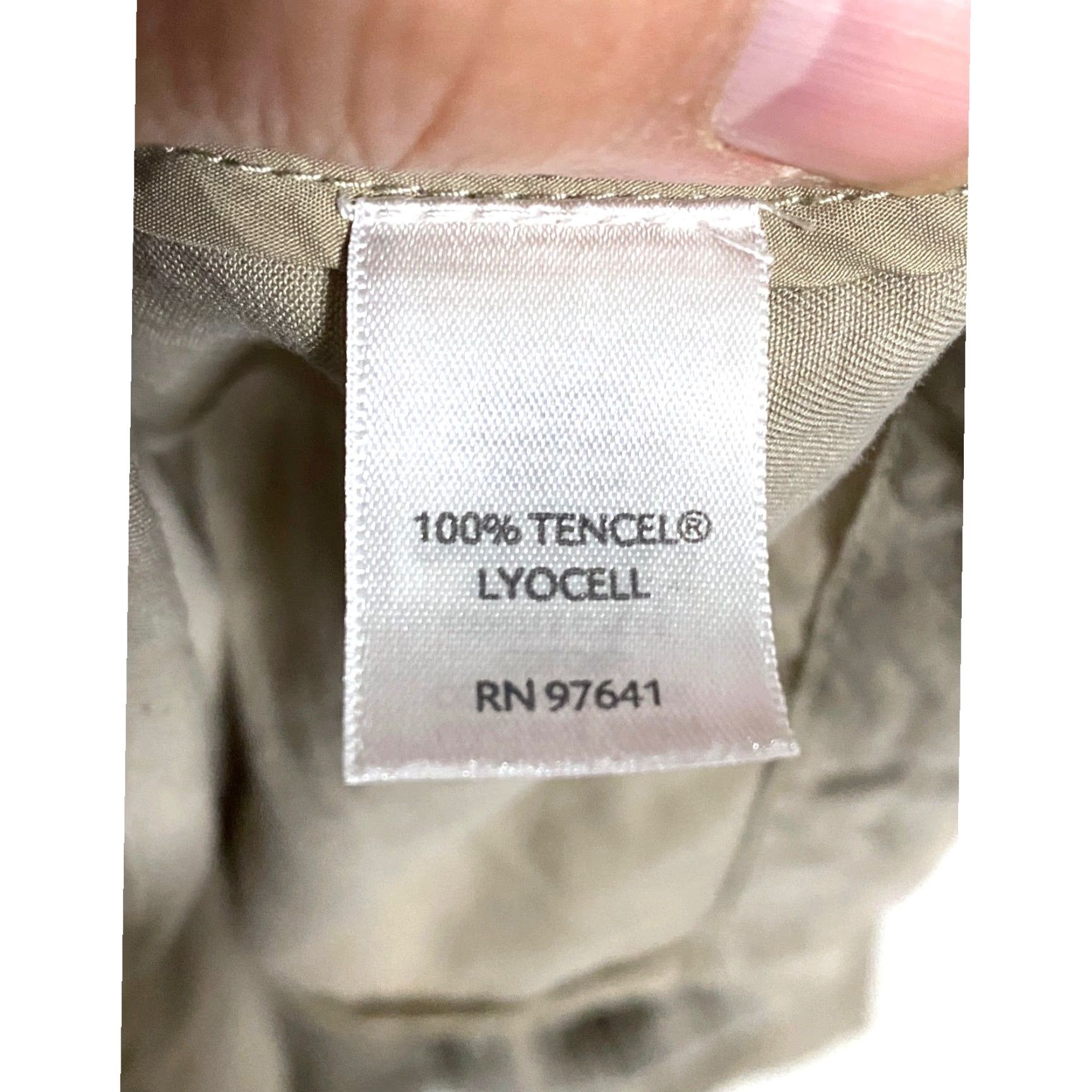 J. Jill J Jill Jacket Front Zipper Flap Pockets Tencel Lyocell Drawstring Hem Womens XL Cream Lyocell Jacket Womens XL Size XL / US 12-14 / IT 48-50 - 6 Thumbnail
