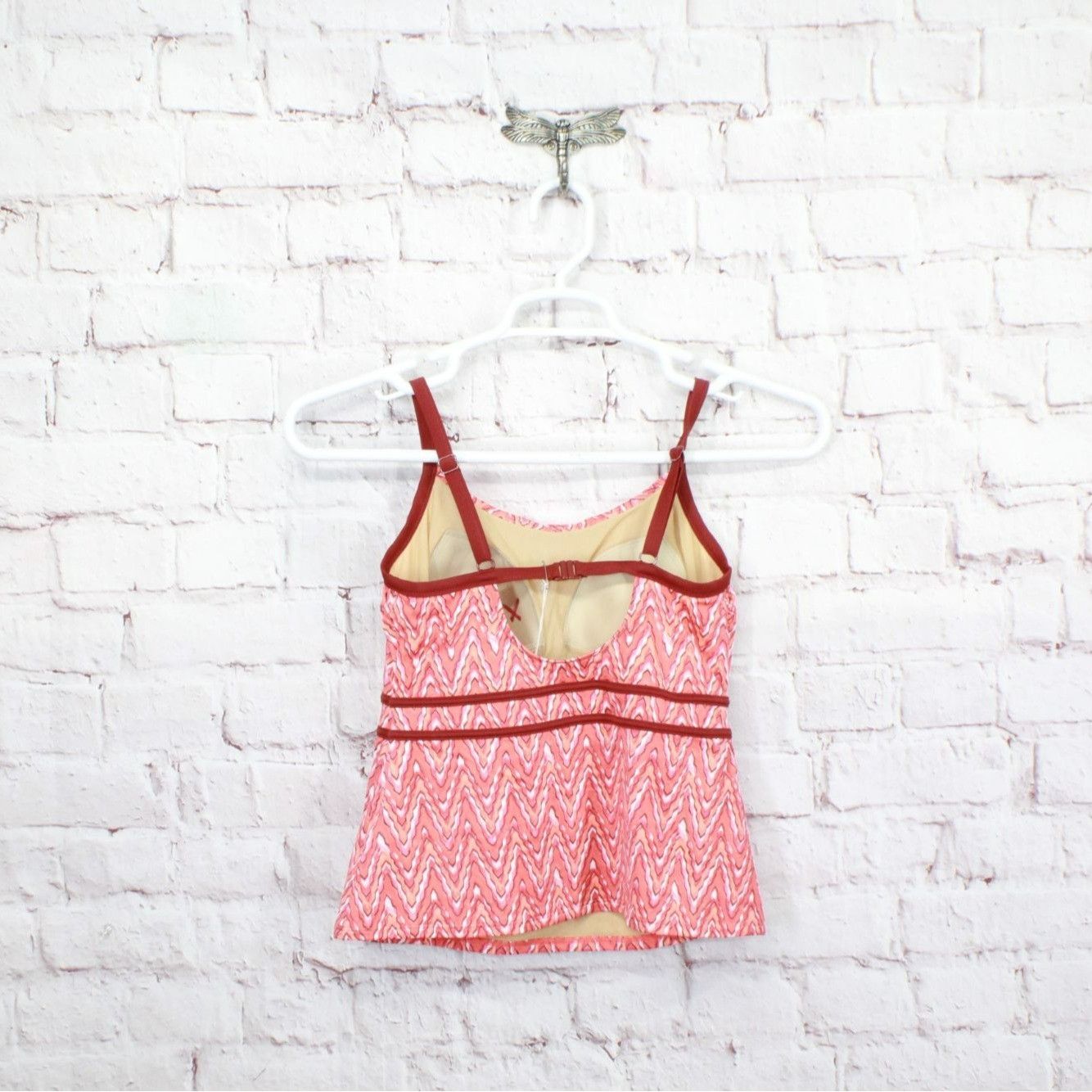 L.L. Bean LL Bean Women's Tankini Swimsuit Top Lined Cups Print Size M / US 6-8 / IT 42-44 - 6 Thumbnail