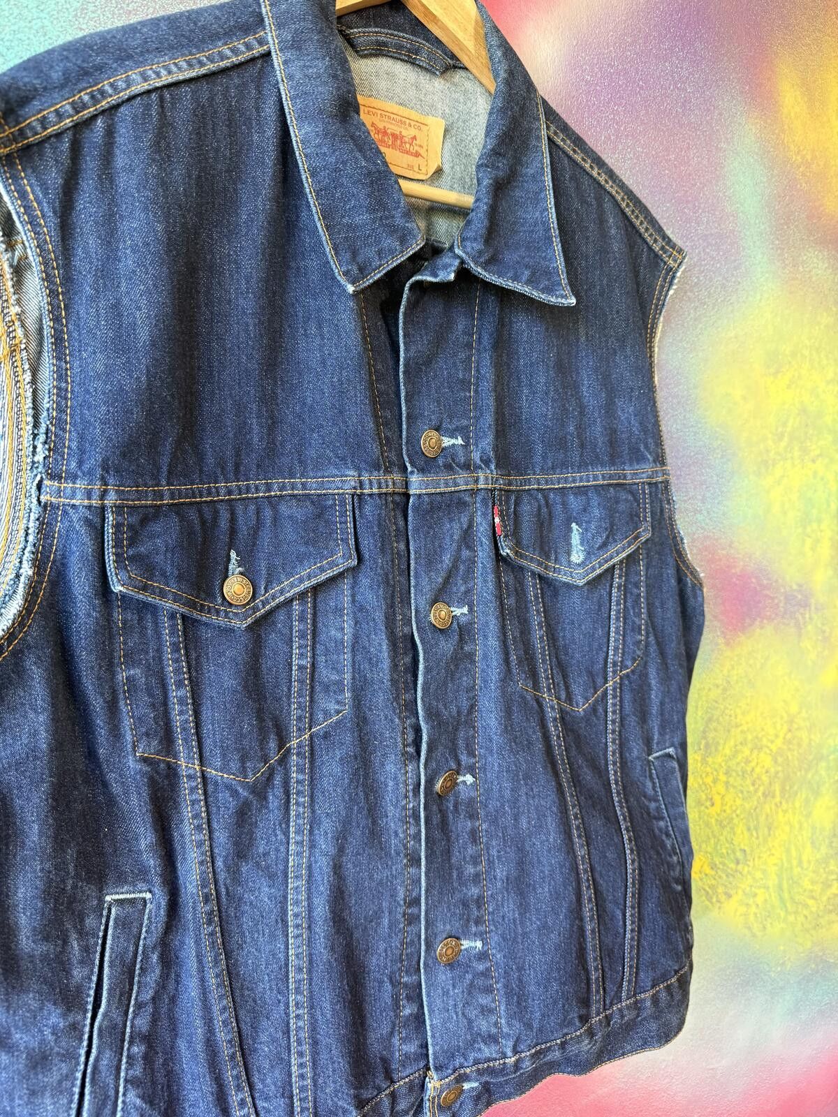 Other Vintage Levi’s red tab denim filet vest - blue - size large Size ONE SIZE - 4 Thumbnail