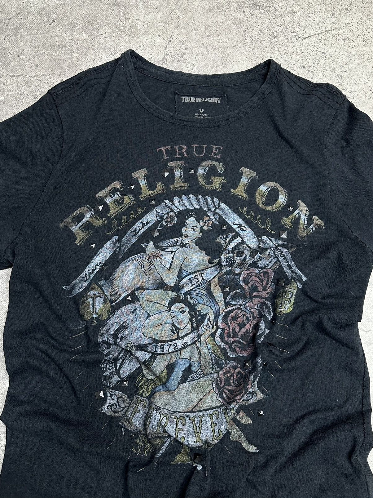 True Religion Vintage True Religion T-shirt Y2k Made USA Evisu japanese Size XL / US 12-14 / IT 48-50 - 6 Thumbnail