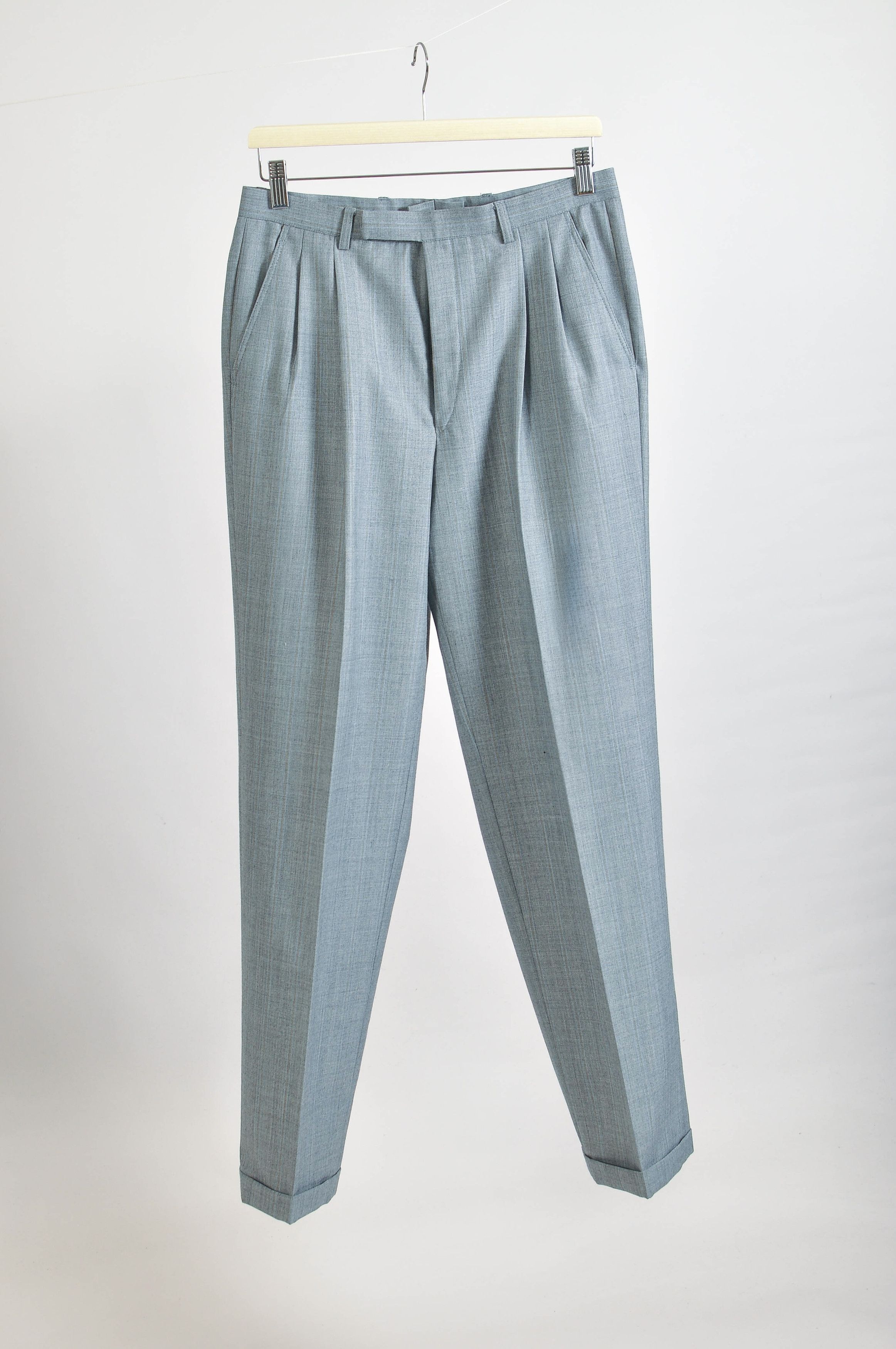 Oscar Jacobson Vintage 80s Oscar Jacobson Double Breasted Suit Size 38R - 5 Thumbnail