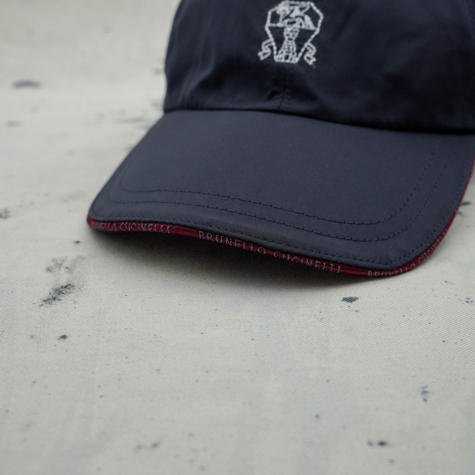 Brunello Cucinelli Brunello cucinelli nylon navy blue logo baseball cap hat Size ONE SIZE - 4 Thumbnail