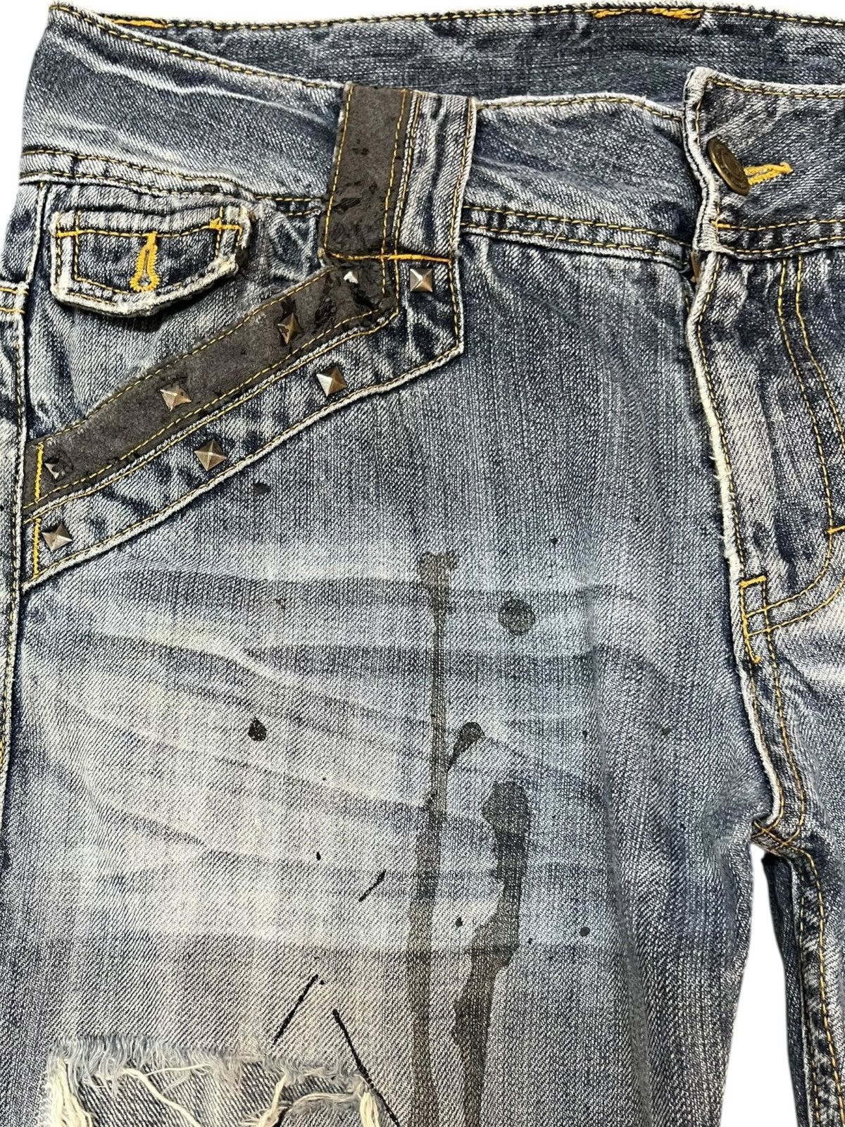 Hysteric Glamour Vintage Oririn Flare Paint Splatter Grunge Distressed Denim Size US 32 / EU 48 - 3 Thumbnail