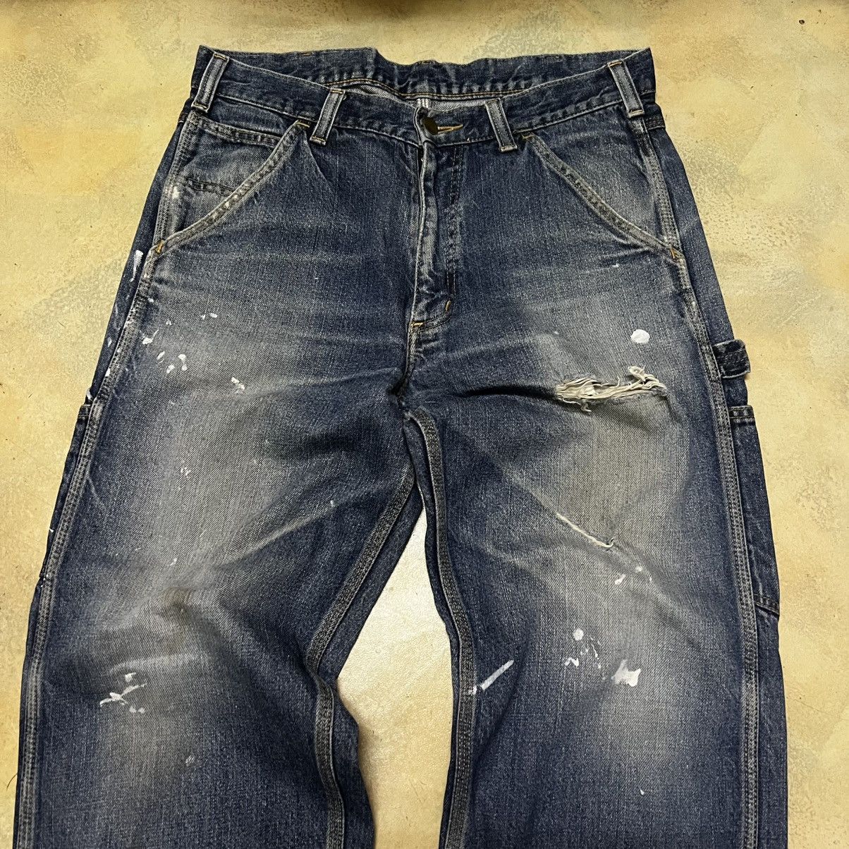 Carhartt Carhartt Carpenter Pants Distressed Style Size US 33 - 3 Thumbnail