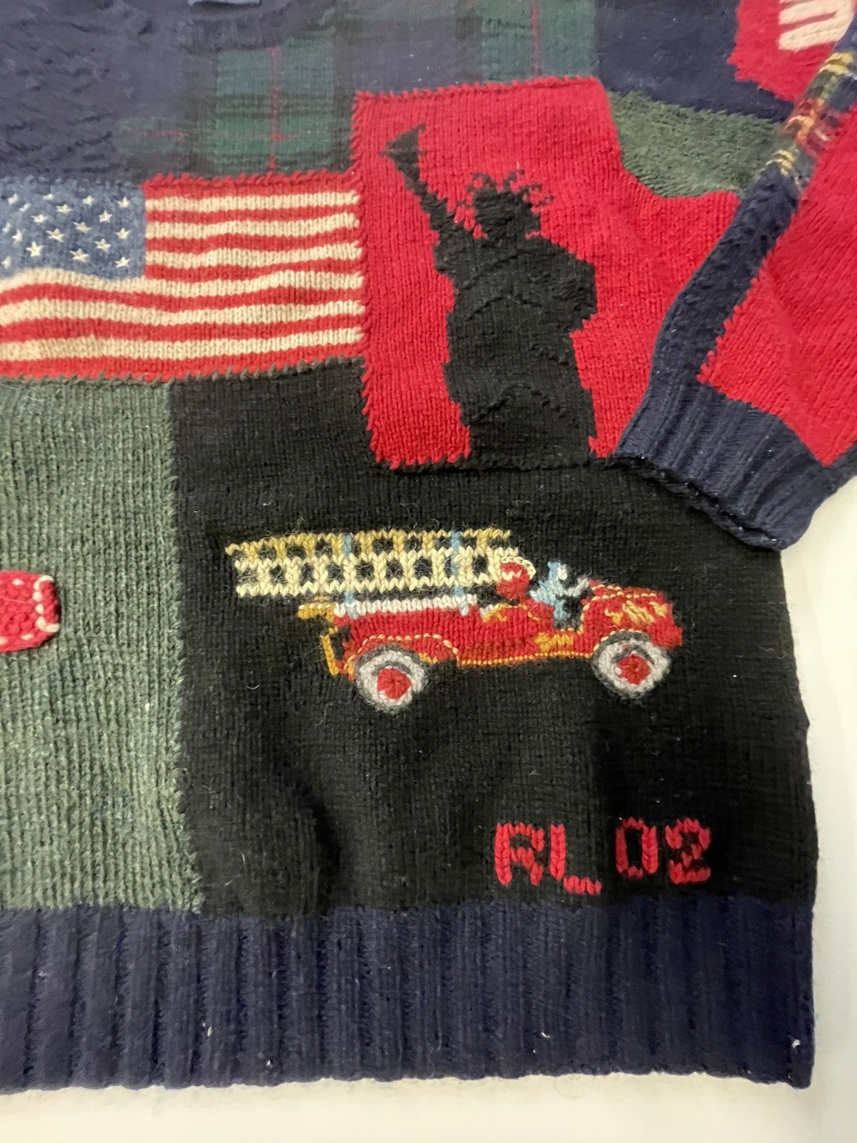 Ralph Lauren 9/11 Anniversary Polo Sweater Size US L / EU 52-54 / 3 - 4 Thumbnail