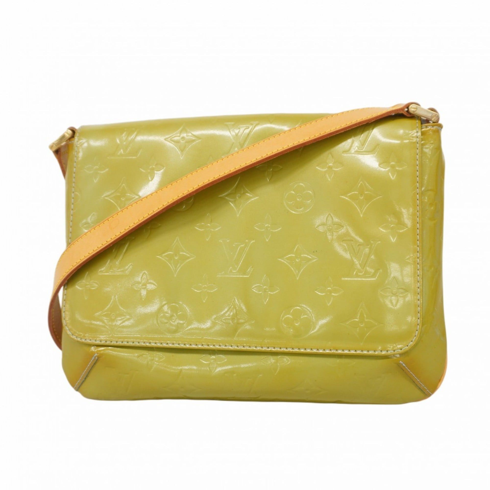Louis Vuitton Vernis Thompson Street Shoulder Bag M91009 Baby Blue Women's