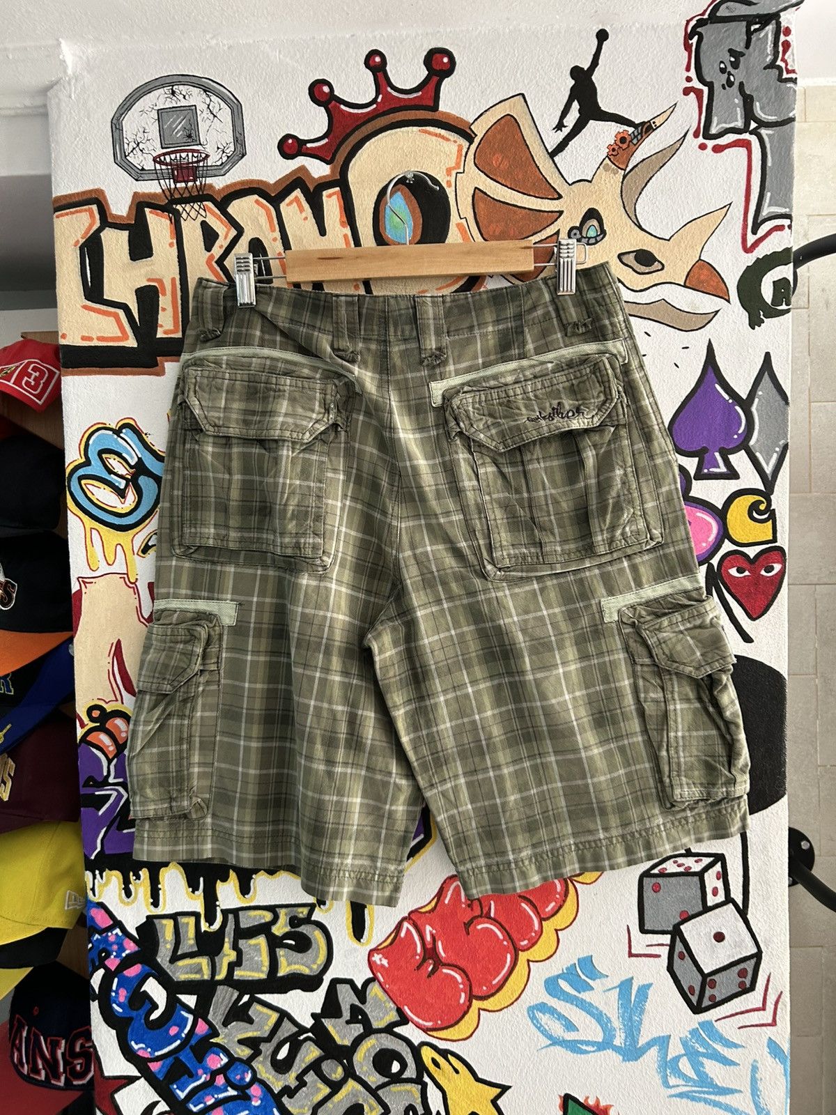 Quiksilver Quicksilver Striped Cargo Shorts Size US 32 / EU 48 - 2 Thumbnail
