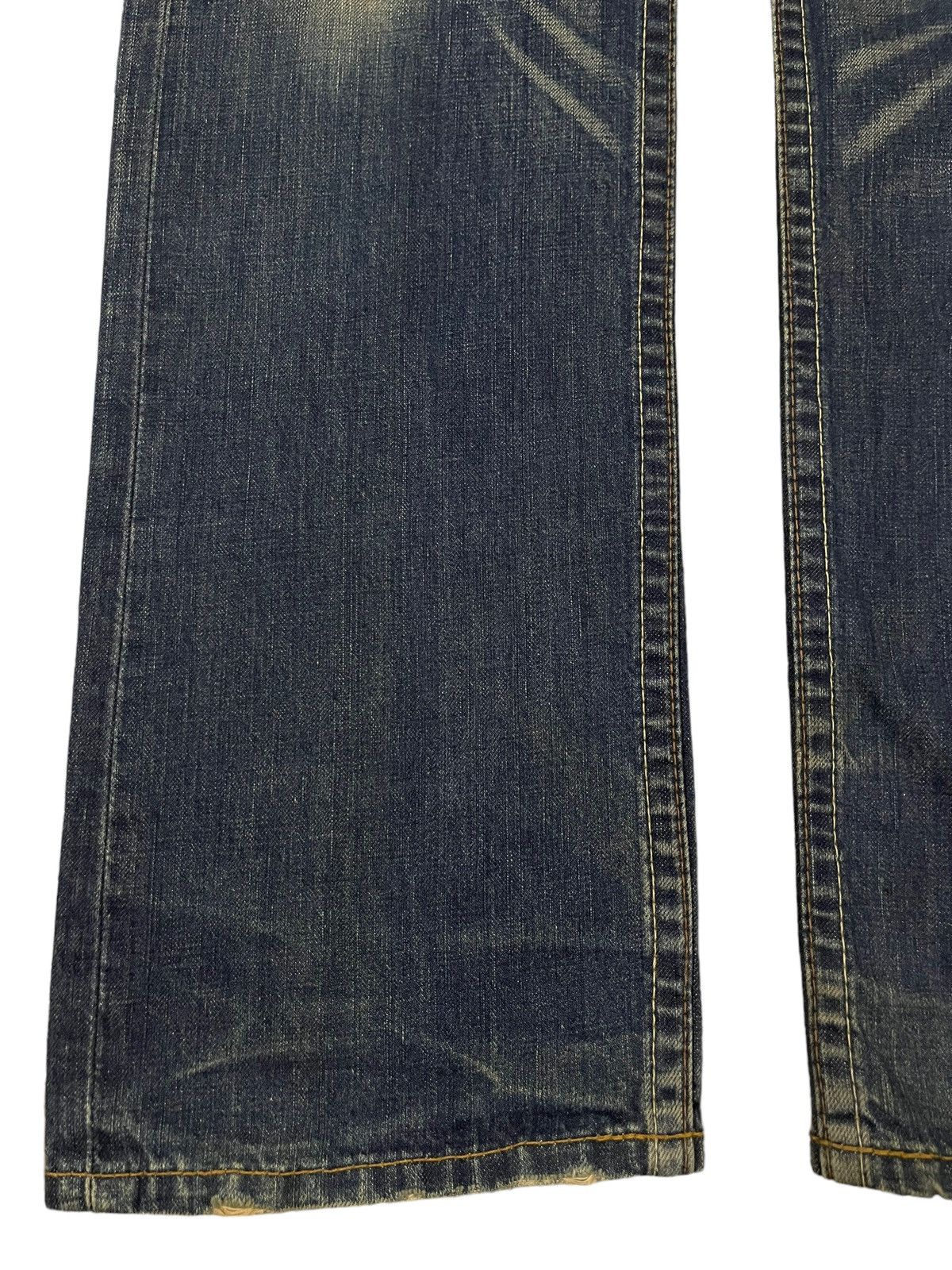 Levi's Vintage 90s Levis Blue Mud Wash Style Distress Loose Jeans Size US 34 / EU 50 - 5 Thumbnail