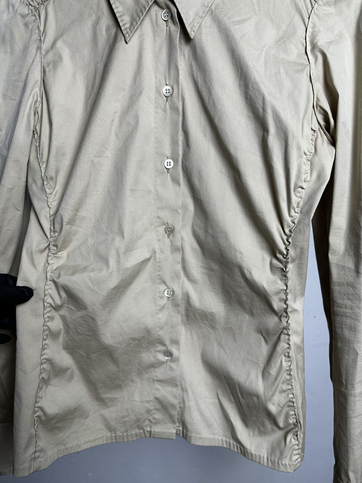 Gucci Gucci Tom Ford Ruched Fitted Shirt Size M / US 6-8 / IT 42-44 - 8 Thumbnail