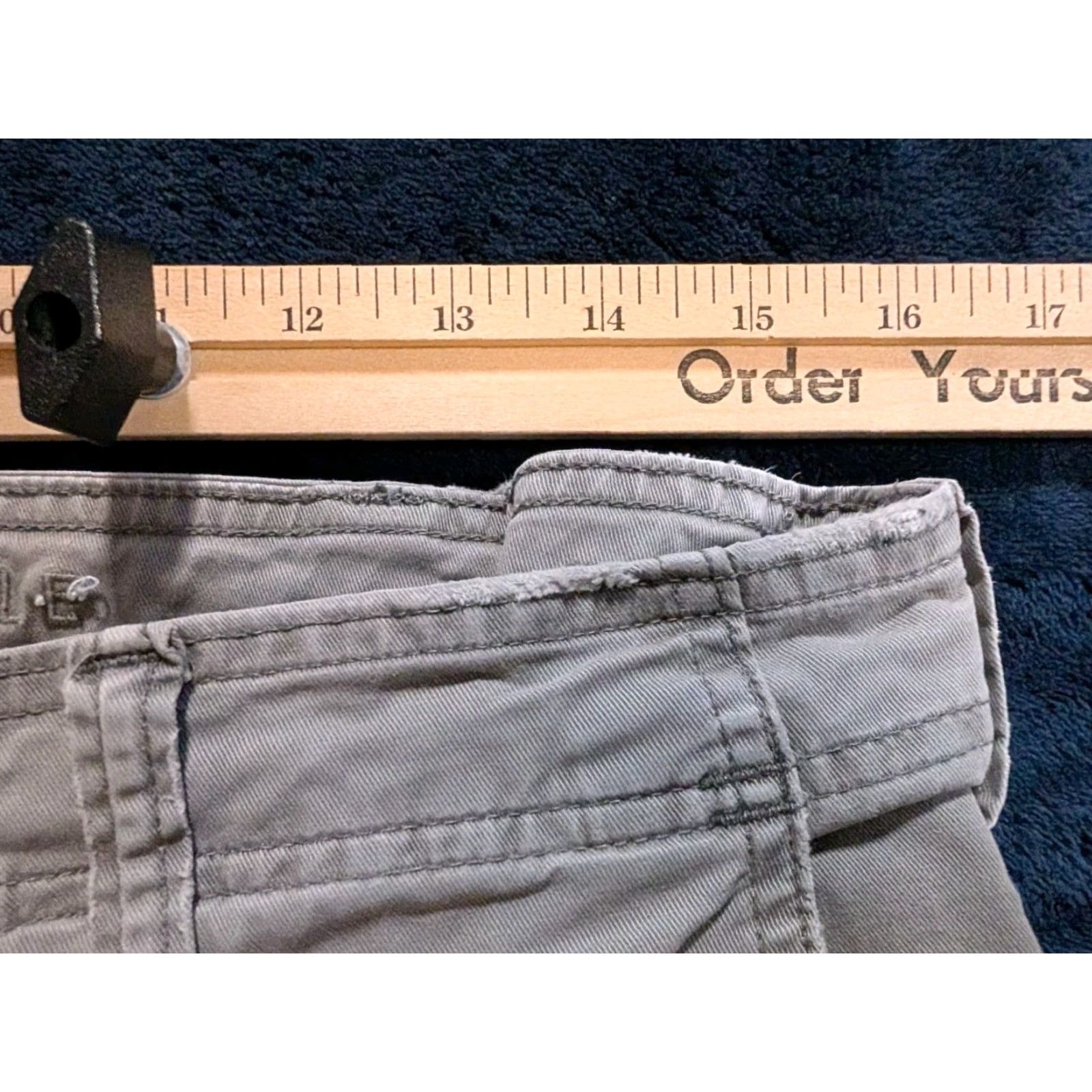 American Eagle Outfitters American Eagle Outfitters Cargo Pants Men 34x30 Gray Canvas Flex Lived In Straight 34in Inseam Regular Fit Vintage No Size US 34 / EU 50 - 3 Thumbnail
