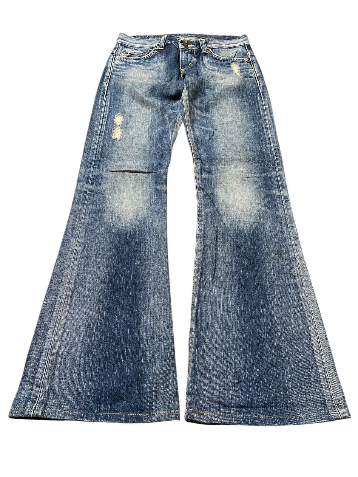 Edwin 🔥Flared🔥Japanese Edwin 503 Ripped Distressed Denim Size 28" / US 6 / IT 42 - 6 Thumbnail