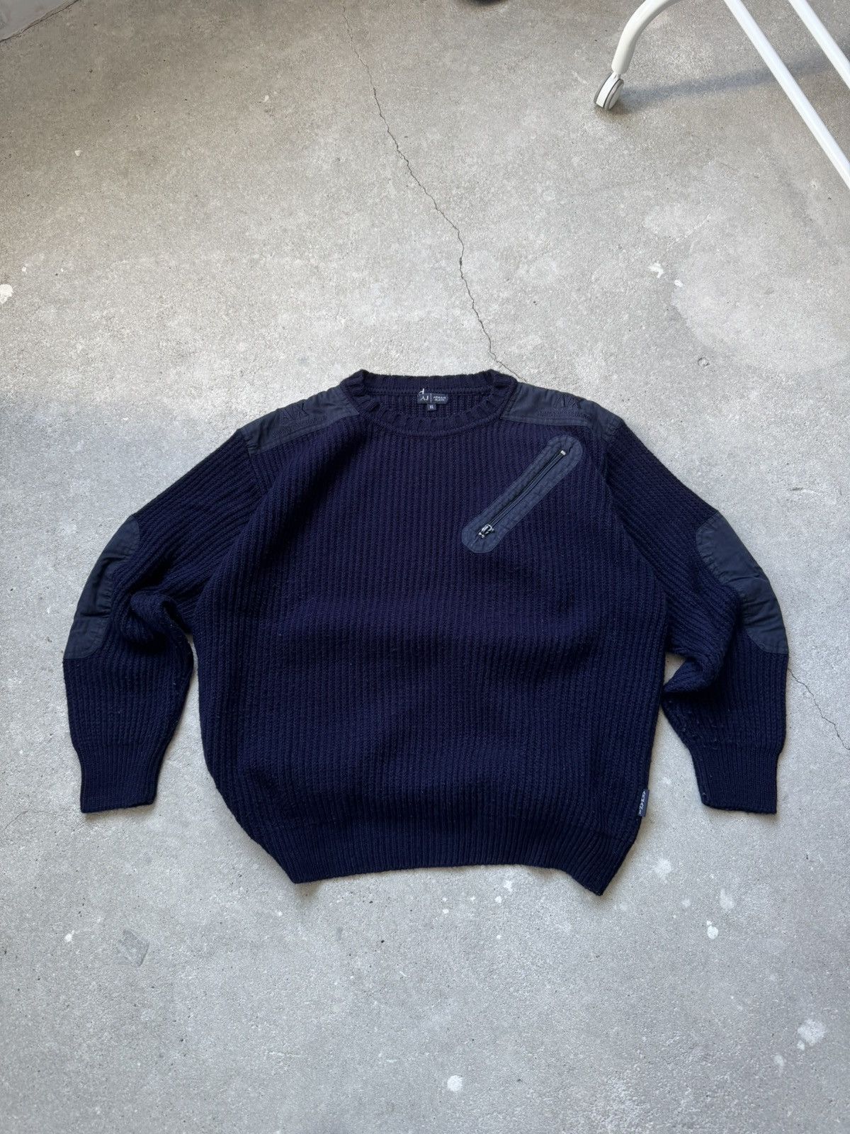 Armani Exchange Vintage Armani Military Sweater Wool Size US XL / EU 56 / 4 - 3 Thumbnail