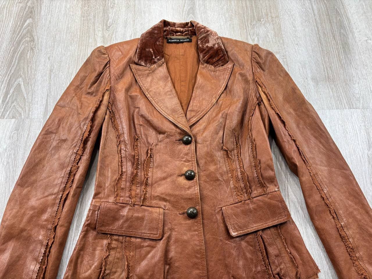 Japanese Brand × Vintage Womens leather jacket Roberta Scarpa Size 42 Size M / US 6-8 / IT 42-44 - 3 Thumbnail