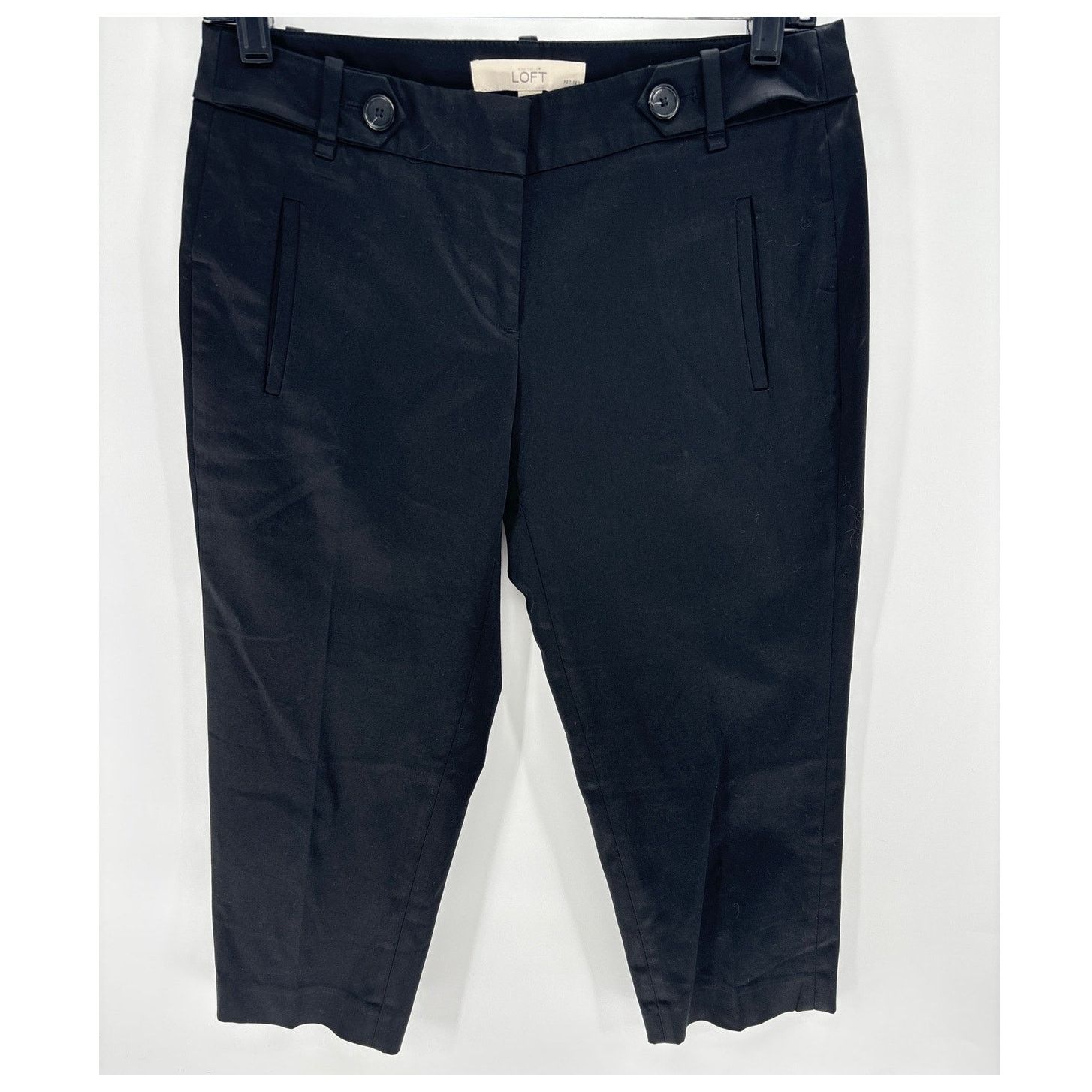 Loft Loft Women's Petite size 2 Black capris Size 26" / US 2 / IT 38 - 1 Thumbnail