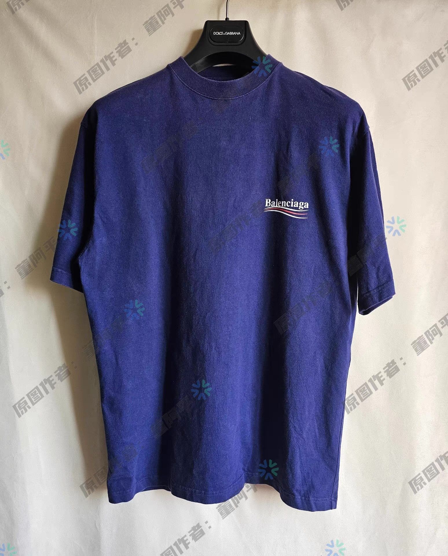Balenciaga Balenciaga Blue Coke Logo Short Sleeve T-shirt Size US S / EU 44-46 / 1 - 1 Thumbnail