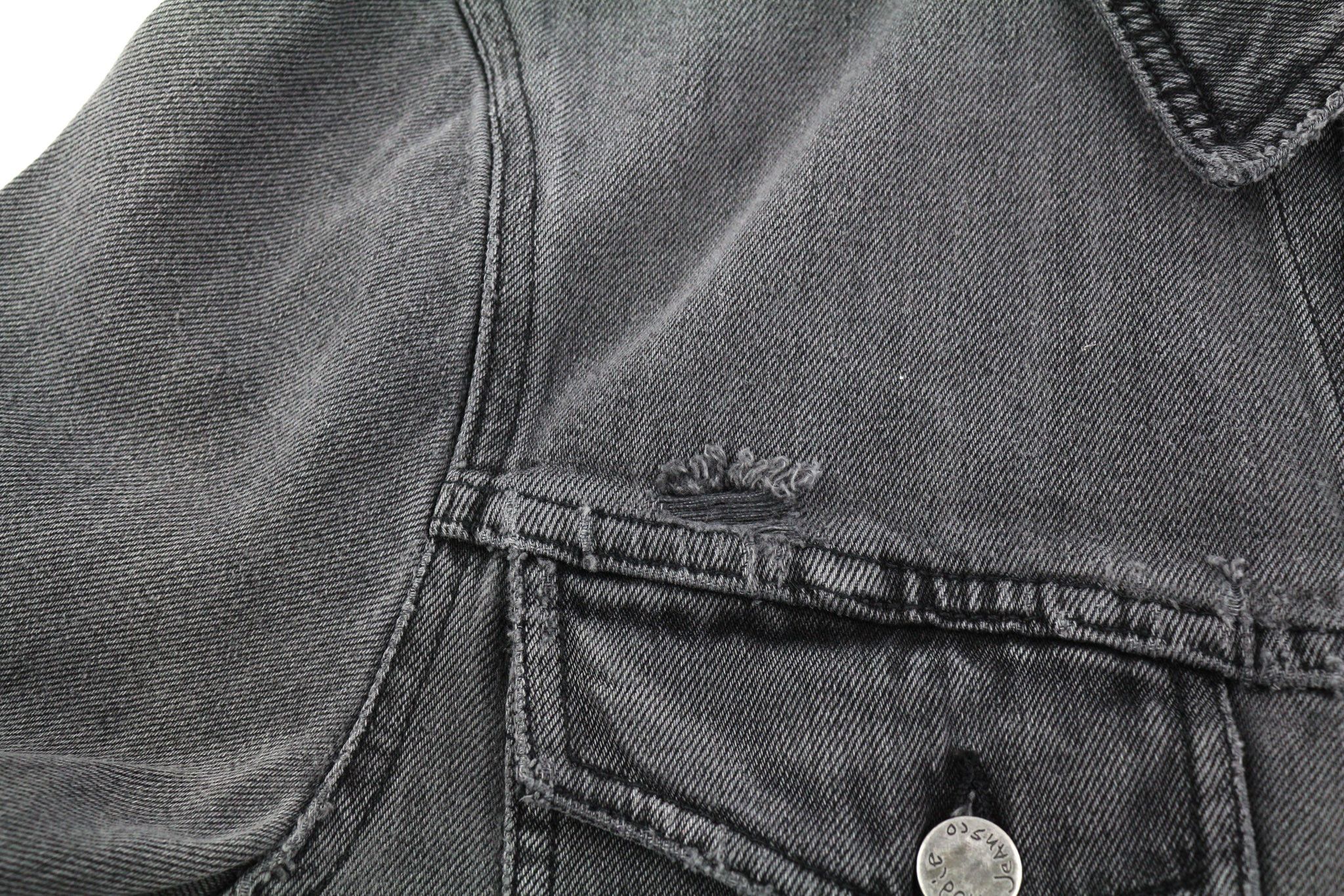 BILLY M Desolation Grey Polo Pockets Mid Jacket 82452