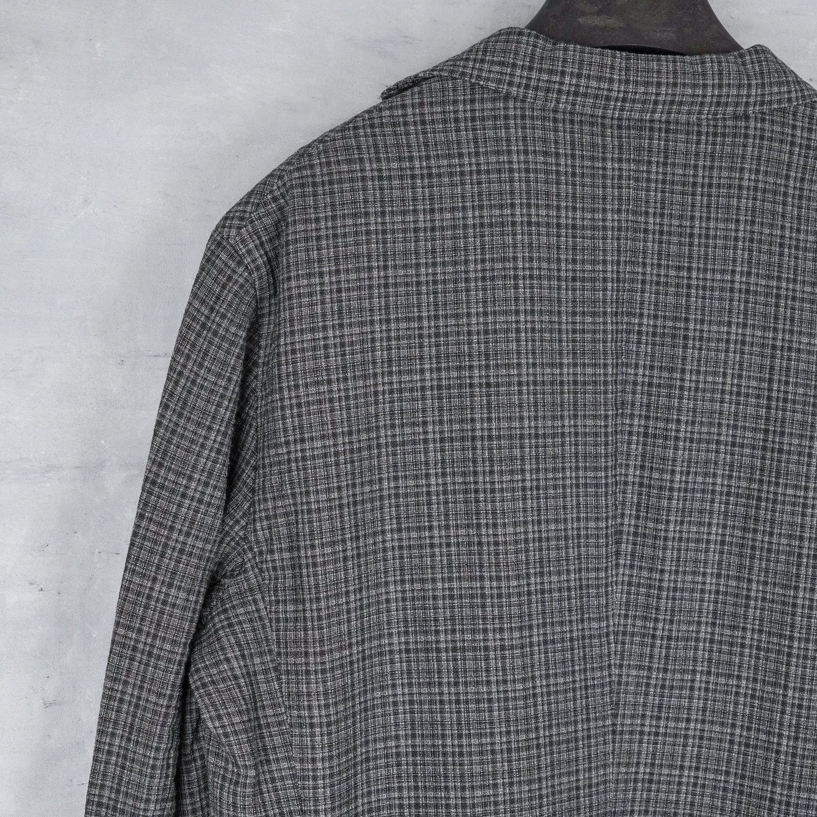 Boglioli Boglioli gray check wool silk lightweight blazer k jacket Size US M / EU 48-50 / 2 - 7 Thumbnail